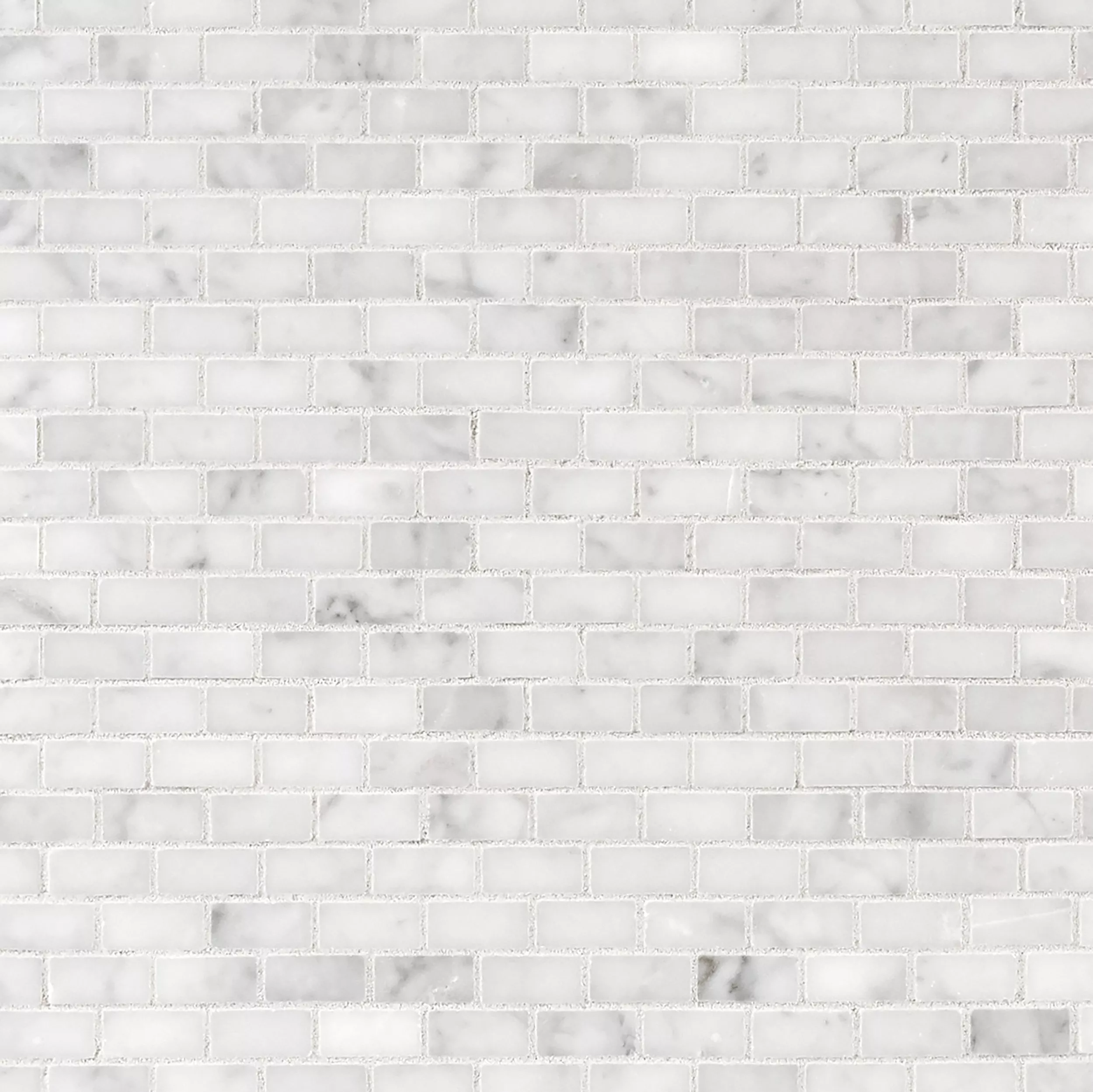 Bianco Carrara Brick Marble Mosaic