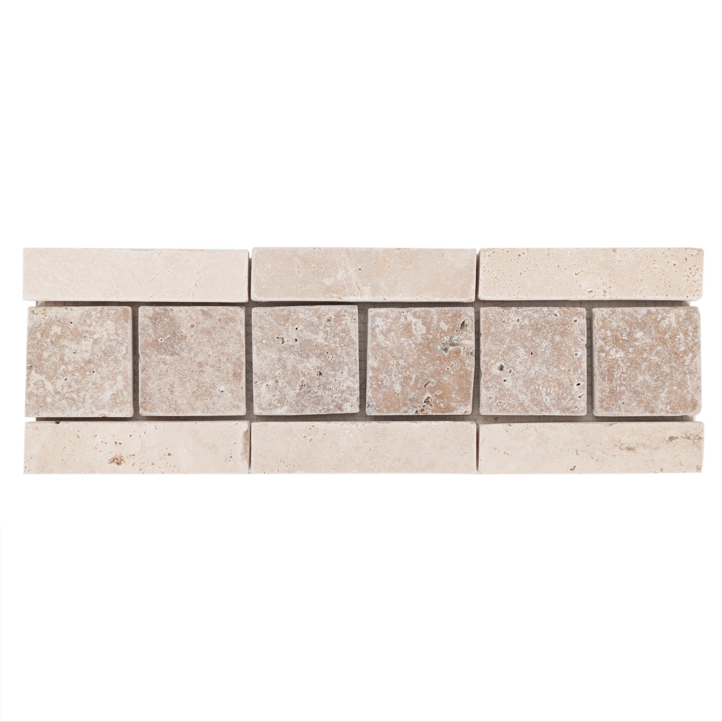 Valles Decorative Travertine Border Floor and Decor