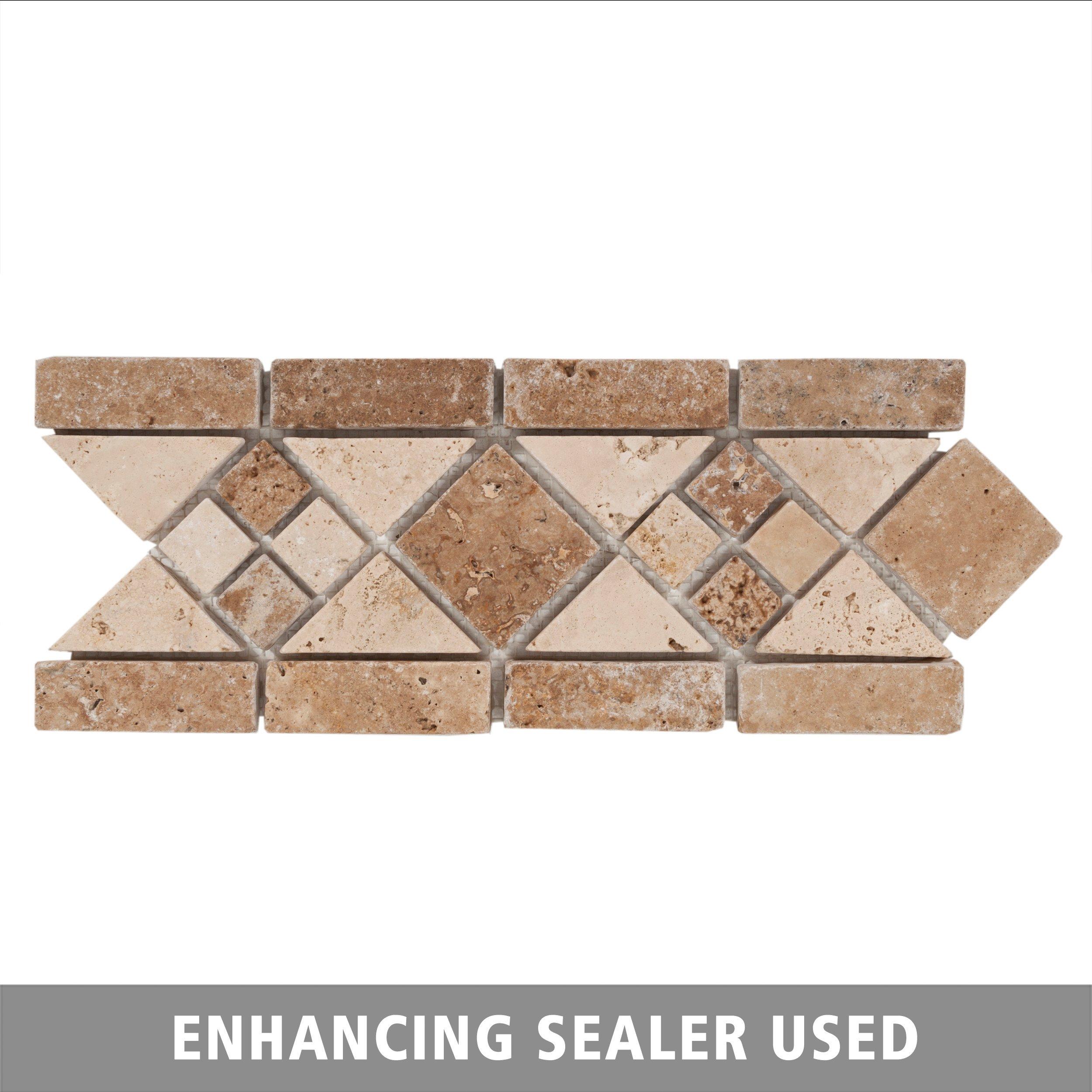 Norna Decorative Travertine Border