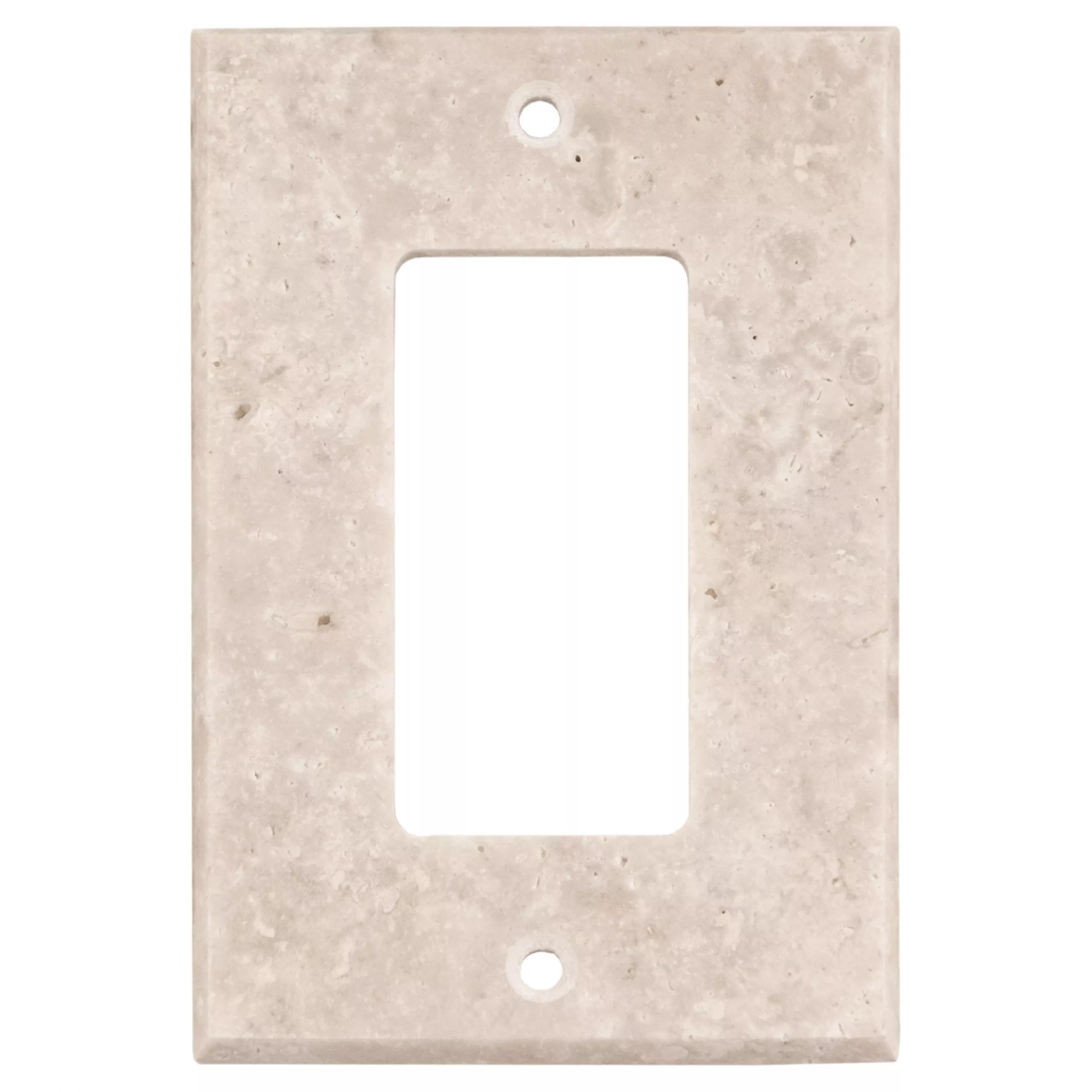 Crema Marfil Marble Single Rocker Switch Plate