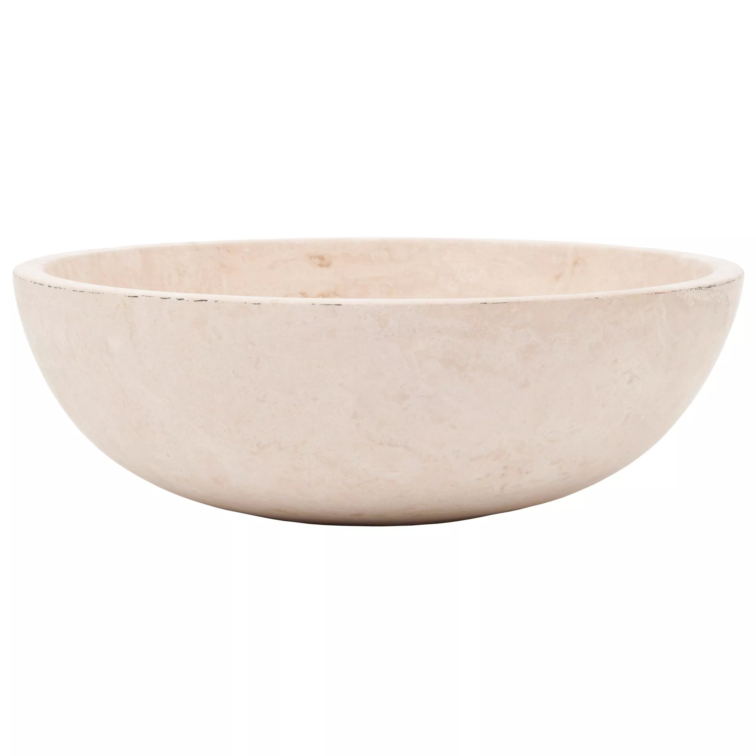 Light Round Travertine Sink