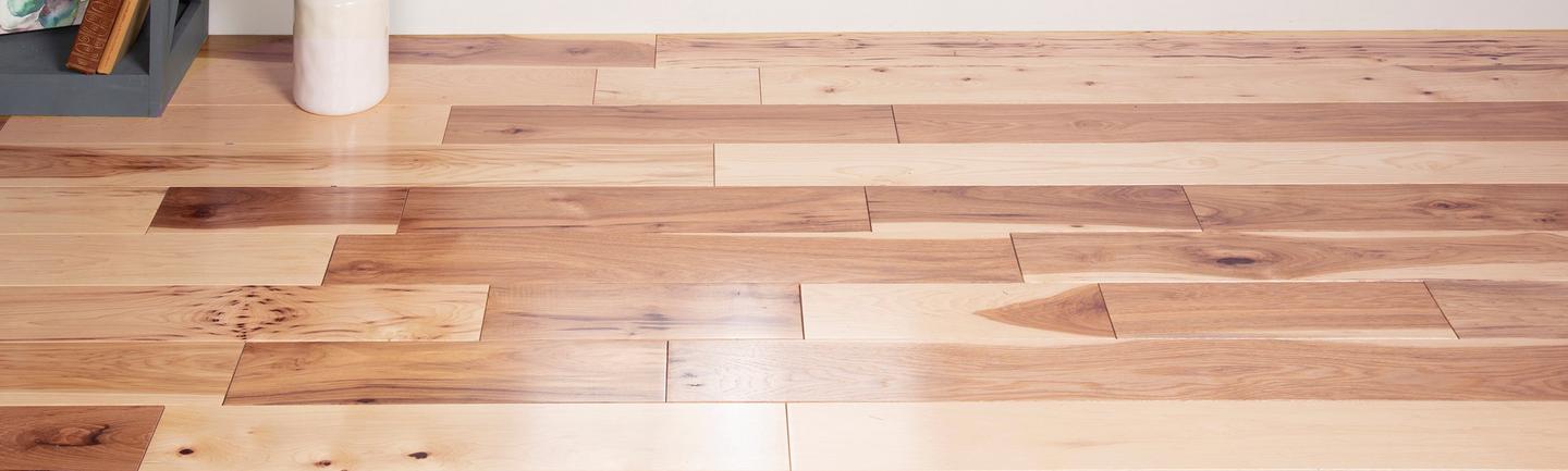 Solid Hardwood Flooring Oak Hickory, How To Install Solid Hardwood Floor On Concrete Wall