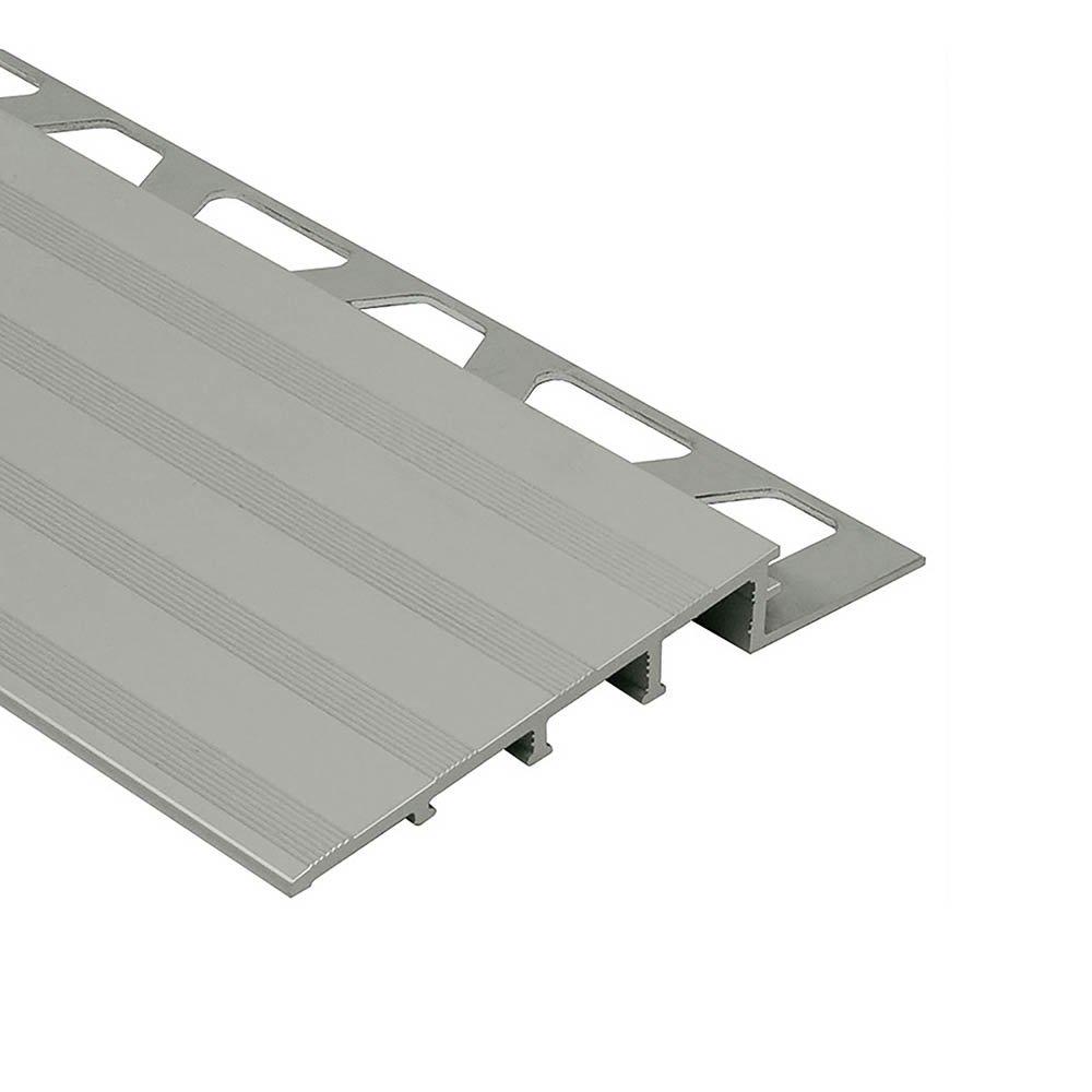 Schluter Reno-Ramp 2-1/2in. Wide Reducer 3/8in. Aluminum Satin