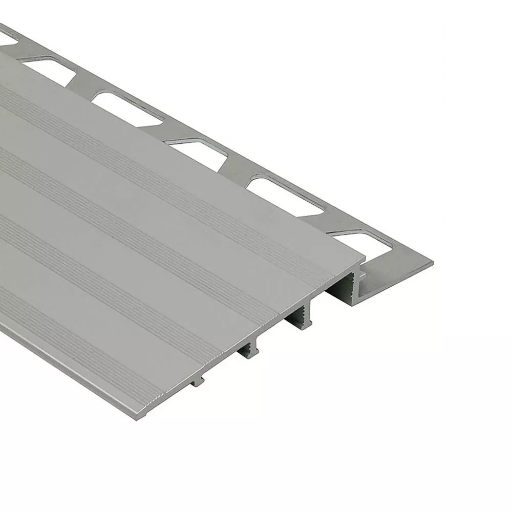 Schluter Reno-Ramp 2-1/2in. Wide Reducer 3/8in. Aluminum Satin