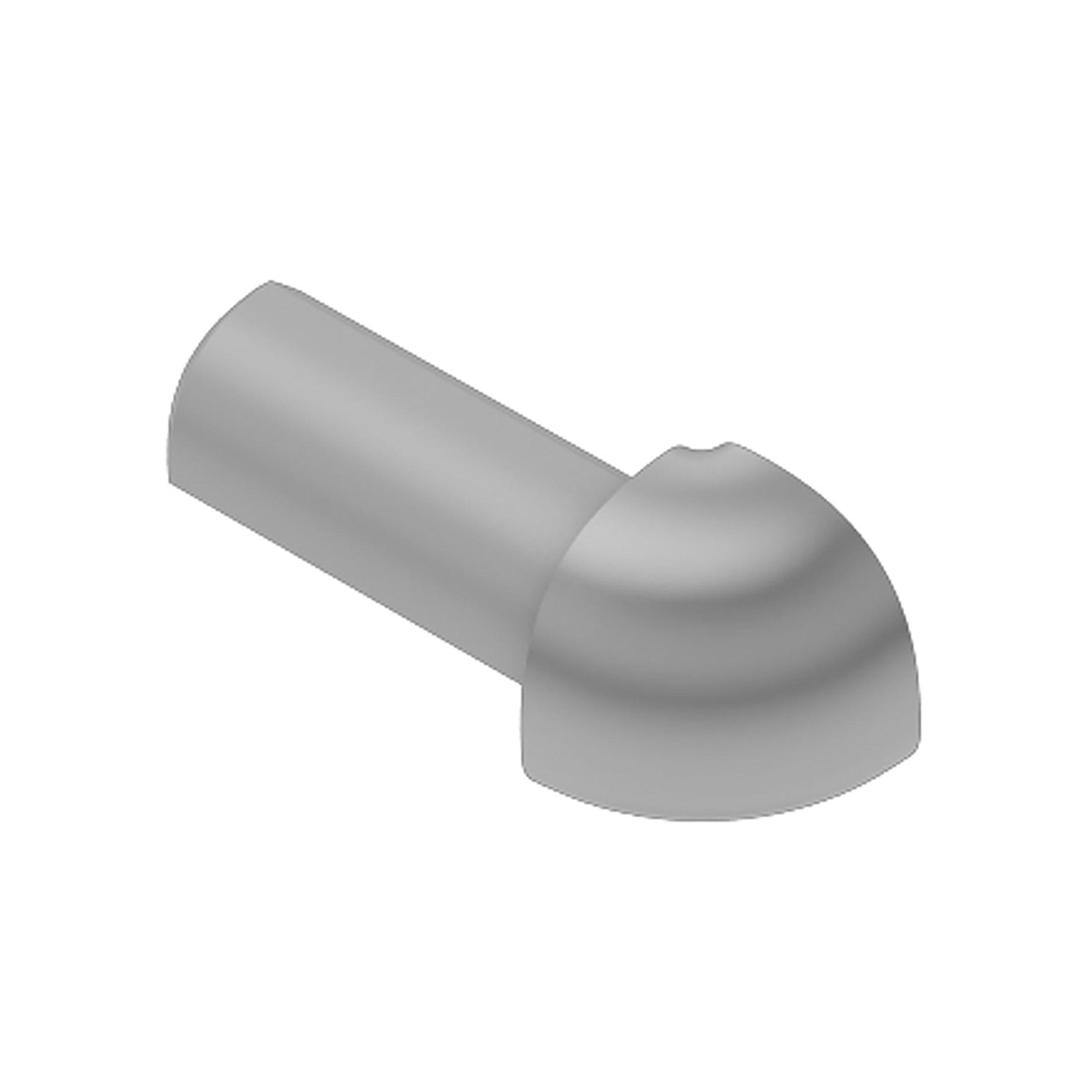 Schluter-Rondec Outside Corner for 5/16in. PVC Classic Gray Rondec Profile