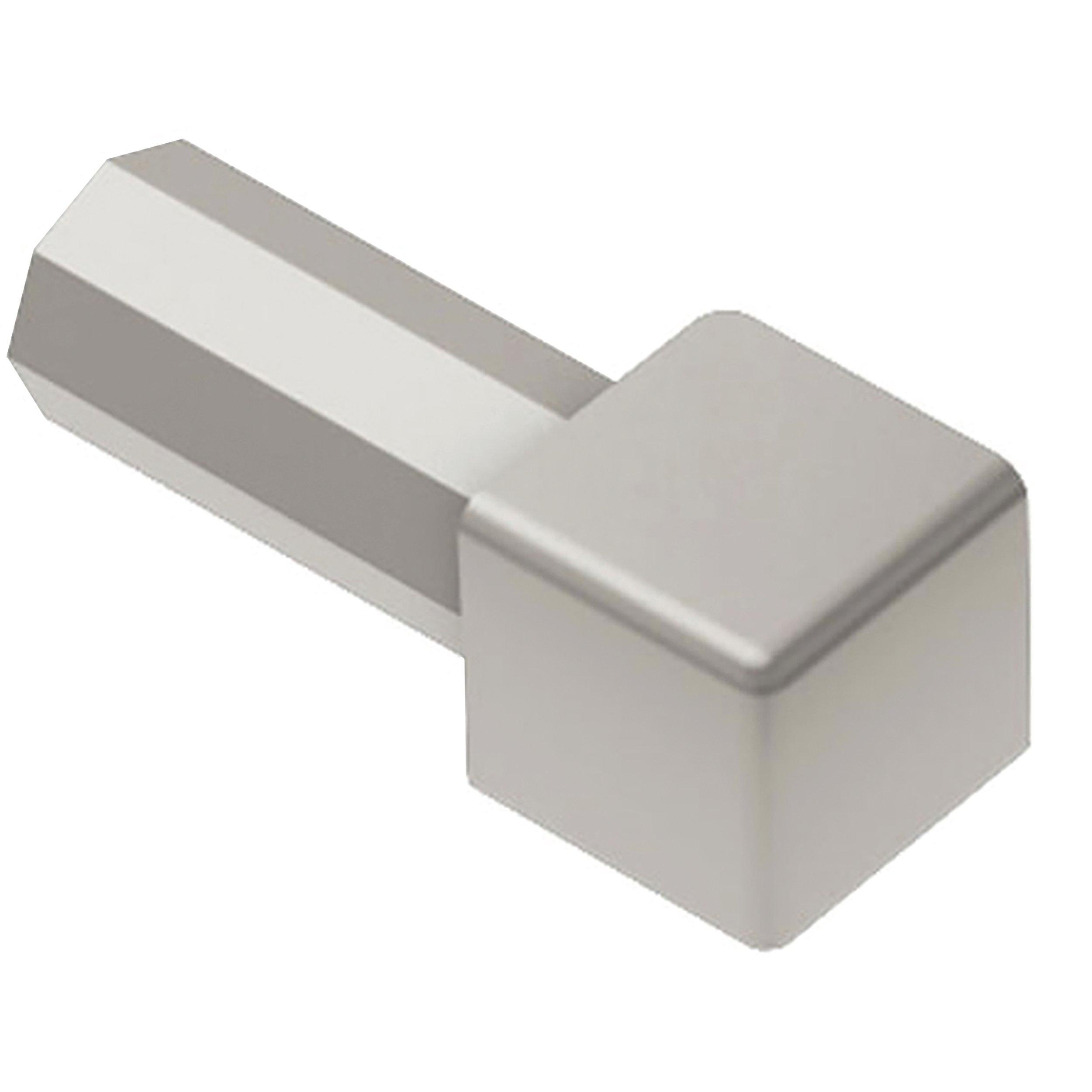 Schluter Quadec In/Out Corner 1/2in. Aluminum Satin Nickel