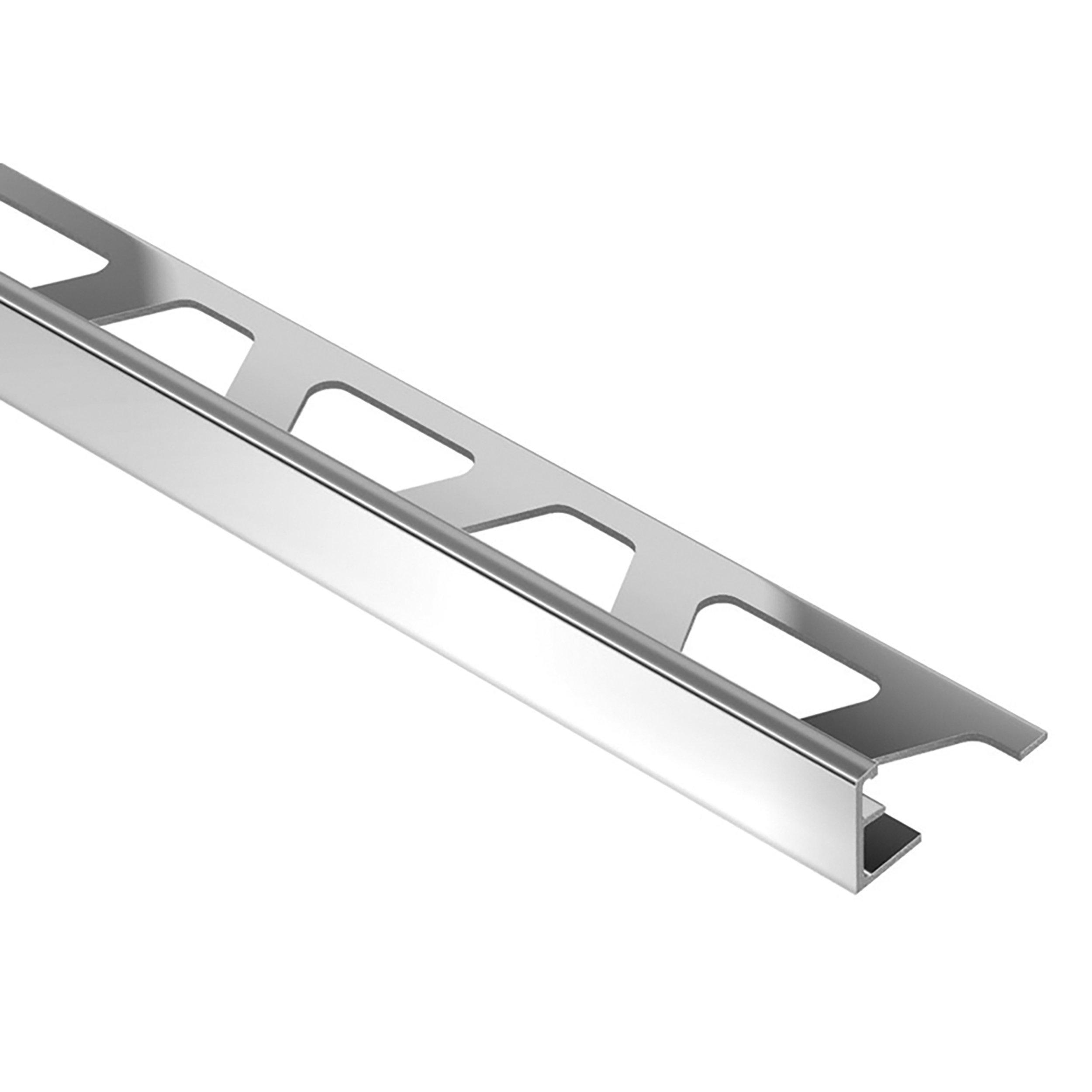 Schluter Jolly Edge Trim 5/16in. Aluminum Polished Chrome