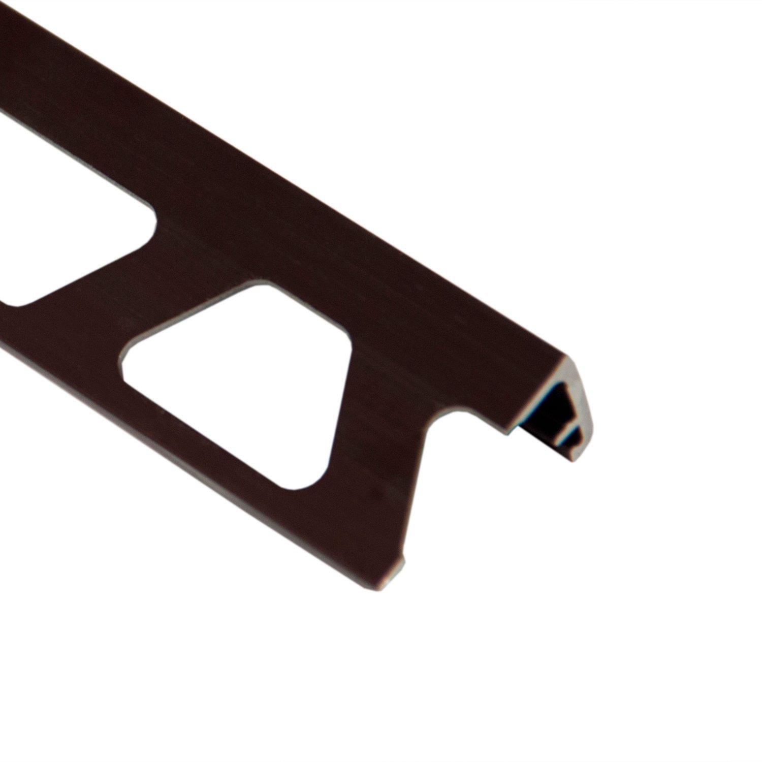 Schluter Schiene Edge Trim 1/2in. Aluminum Antique Bronze