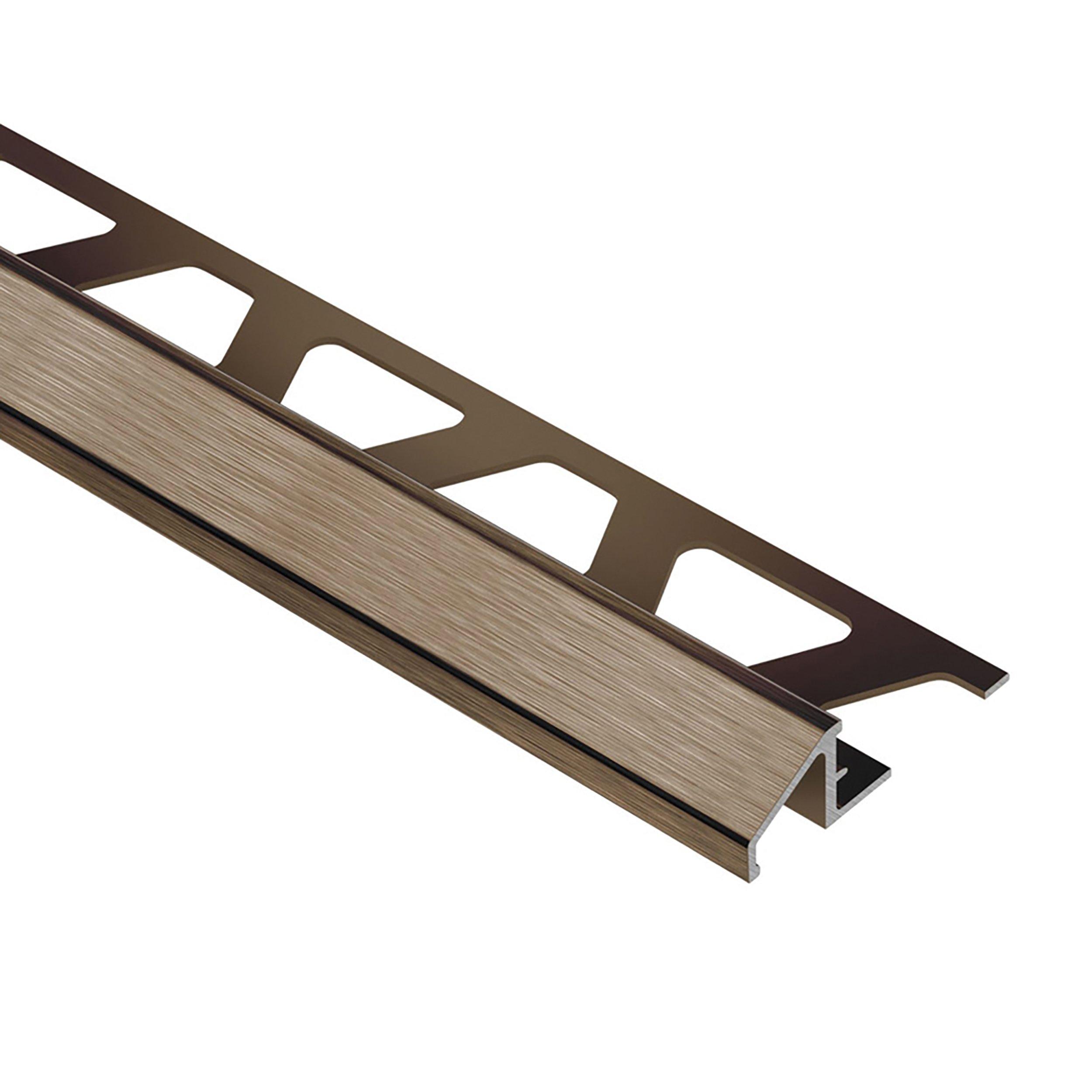 Schluter Reno-U Reducer 3/8in. Aluminum Antique Bronze