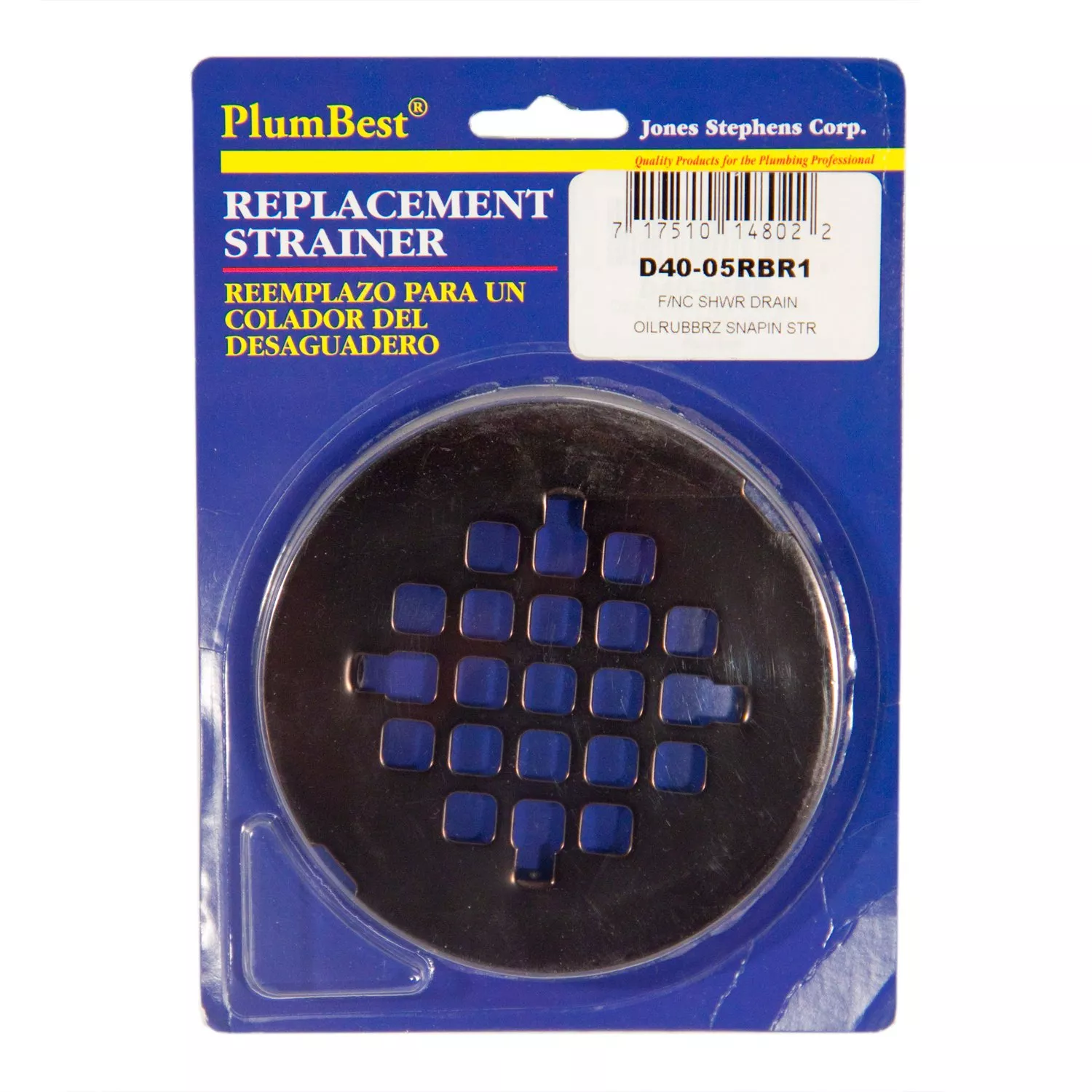 PlumBest Oil Rubbed Round Bronze Shower Drain Cover Floor and Decor