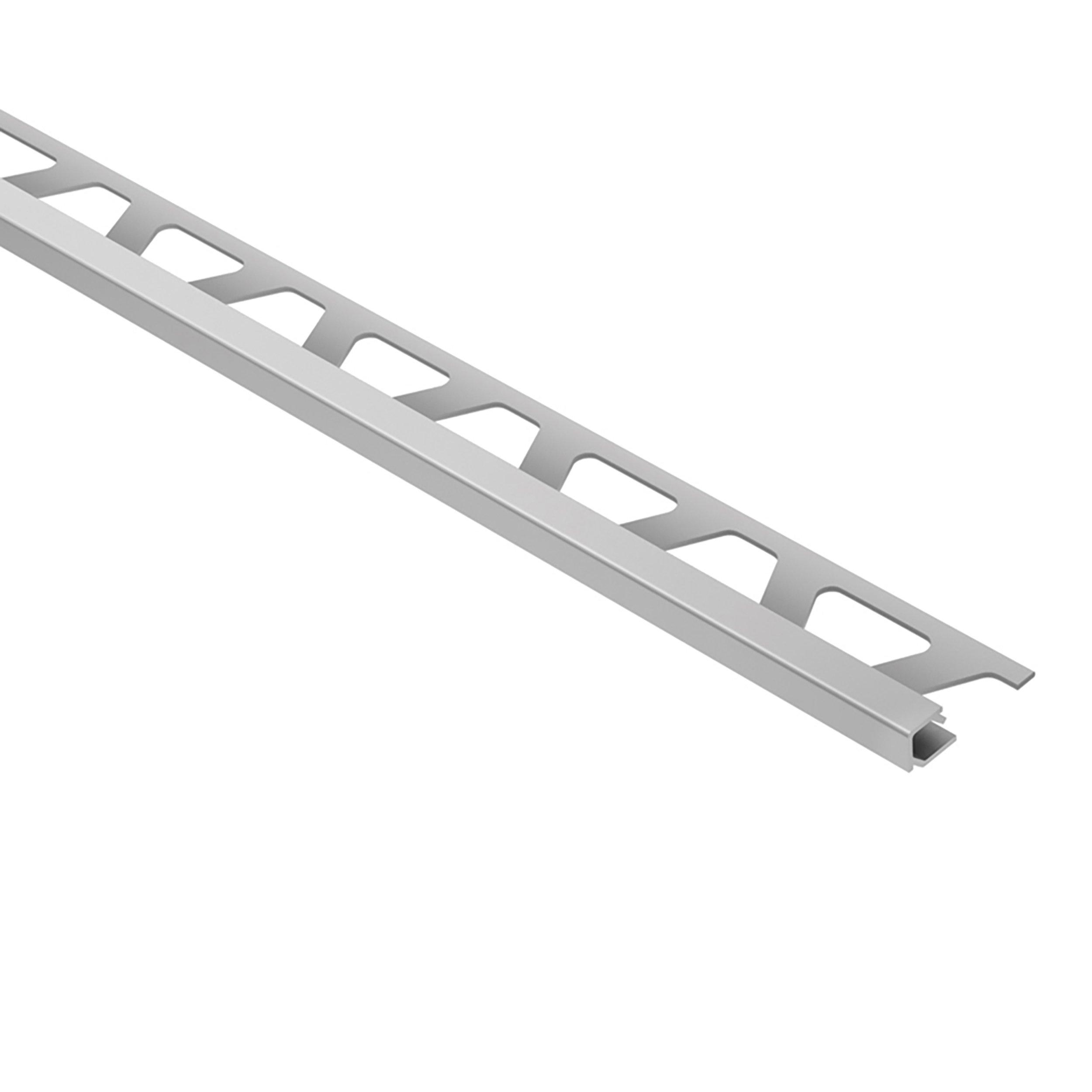 Schluter Quadec Square Edge Trim 3/8in. Aluminum Satin