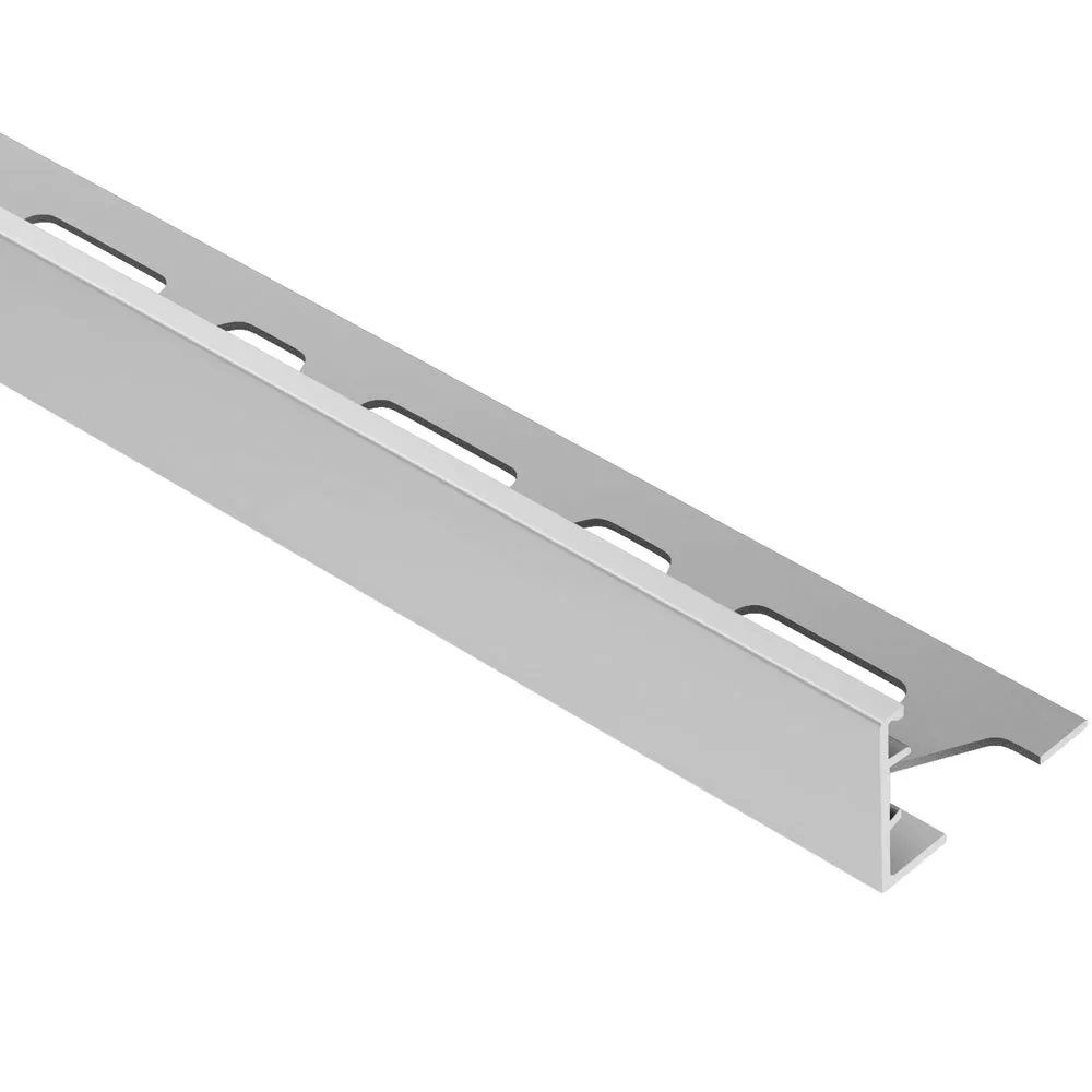 Schluter SCHIENE Satin Anodized Aluminum 9/16in. 8ft. 2-1/2in. Tile Edging Trim