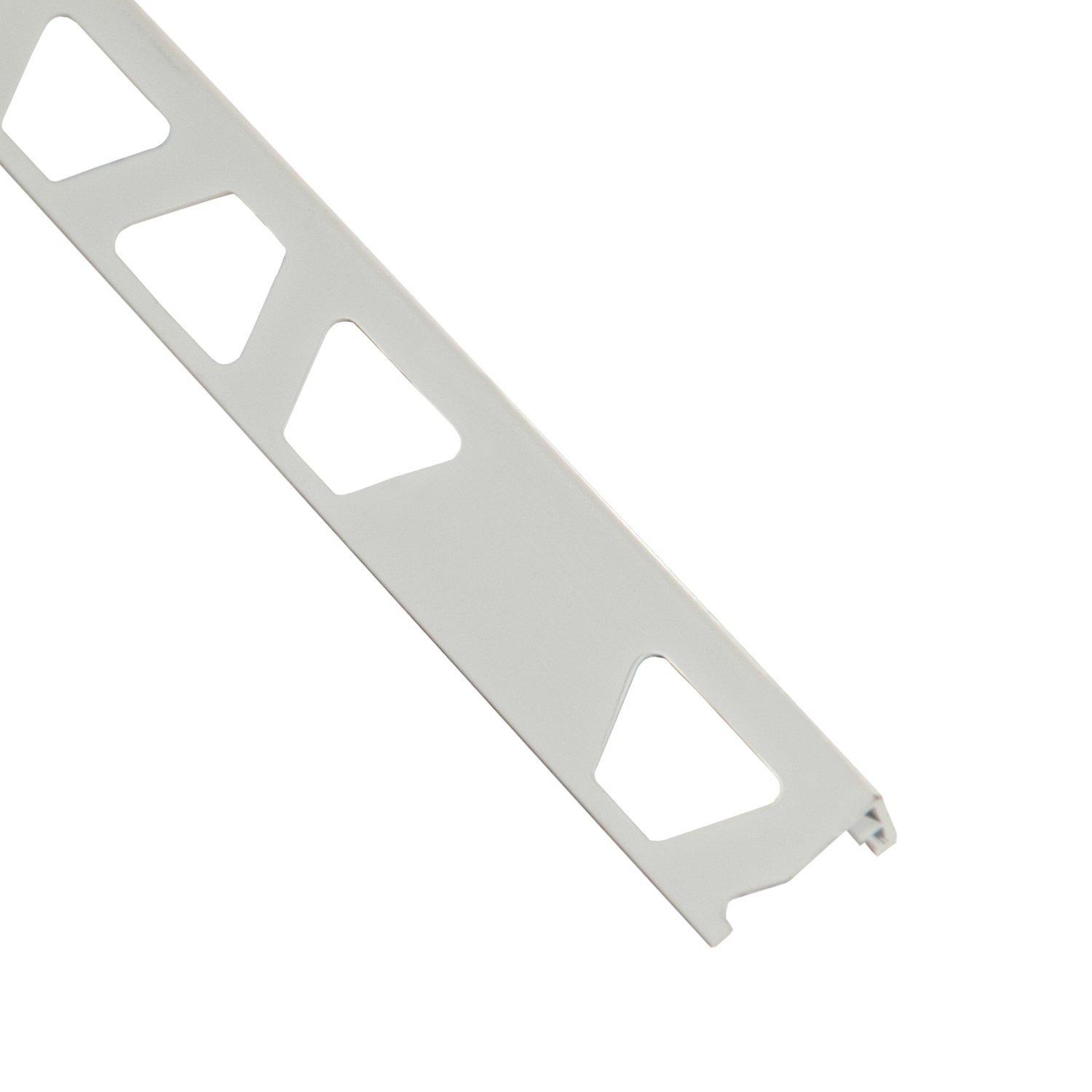 Schluter Jolly Edge Trim 3/8in. PVC Bright White Floor and Decor