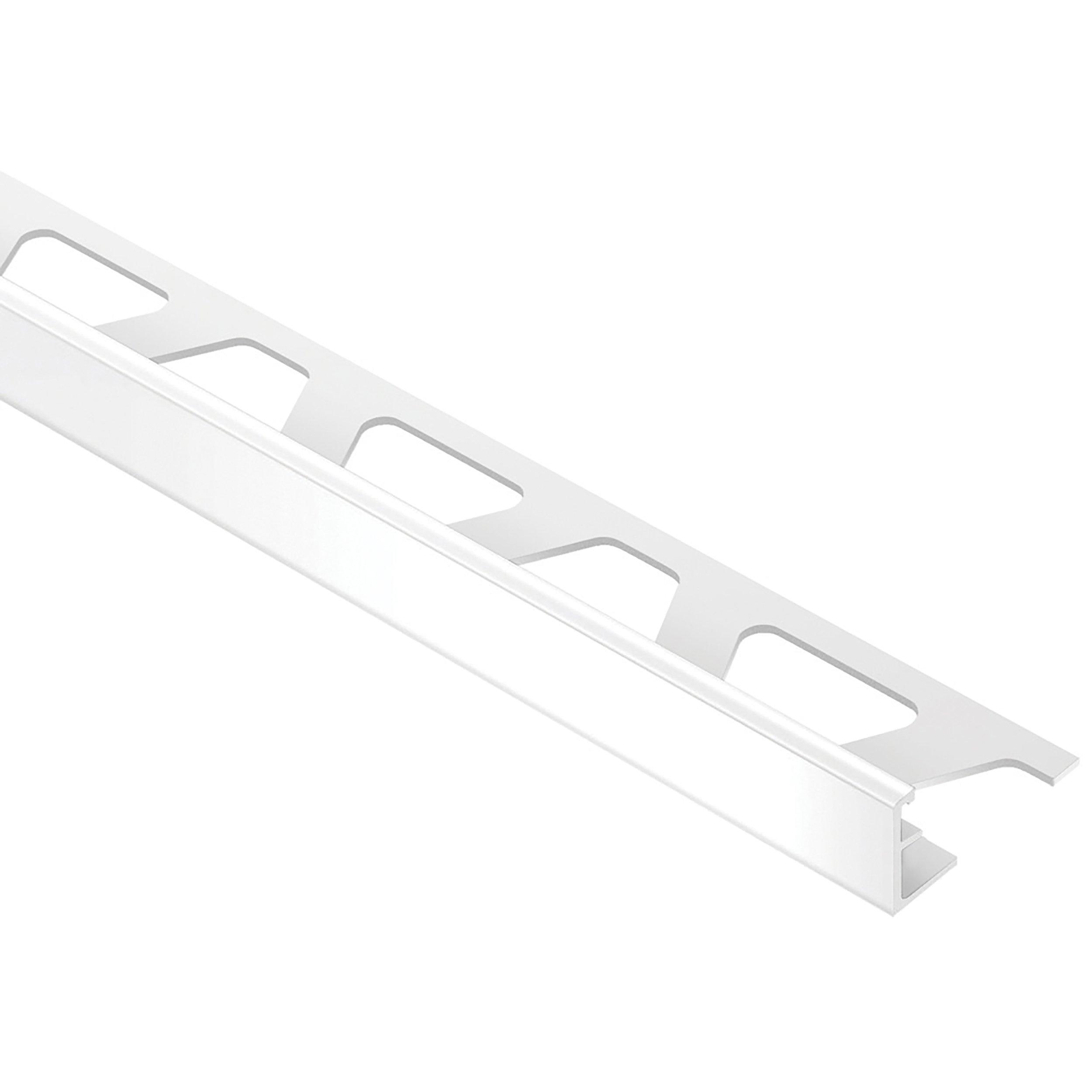 schluter trim edge jolly pvc 8in bright finish quadec square 16in bullnose rondec flooranddecor