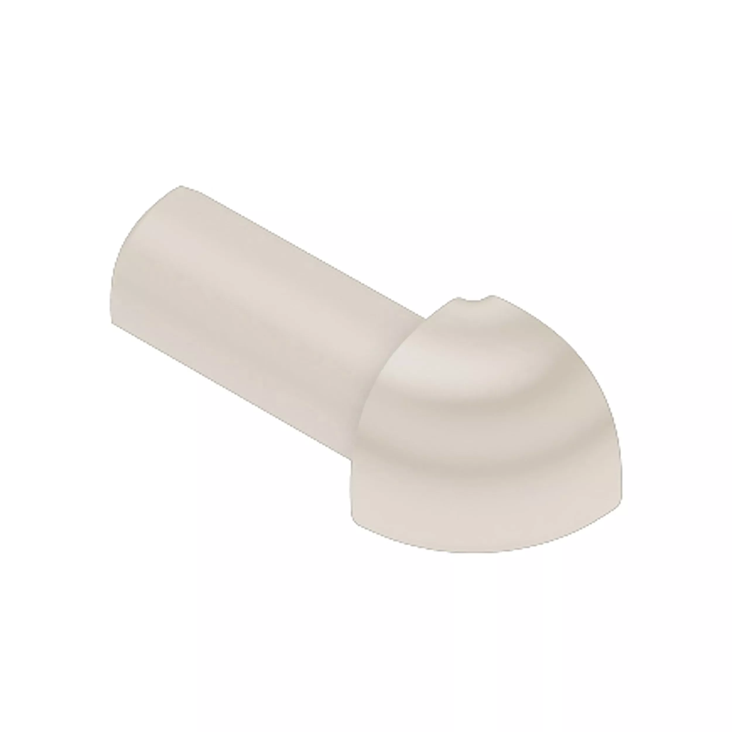 Schluter-Rondec Outside Corner For 3/8in. Coated Aluminum Cream Rondec Profile 1