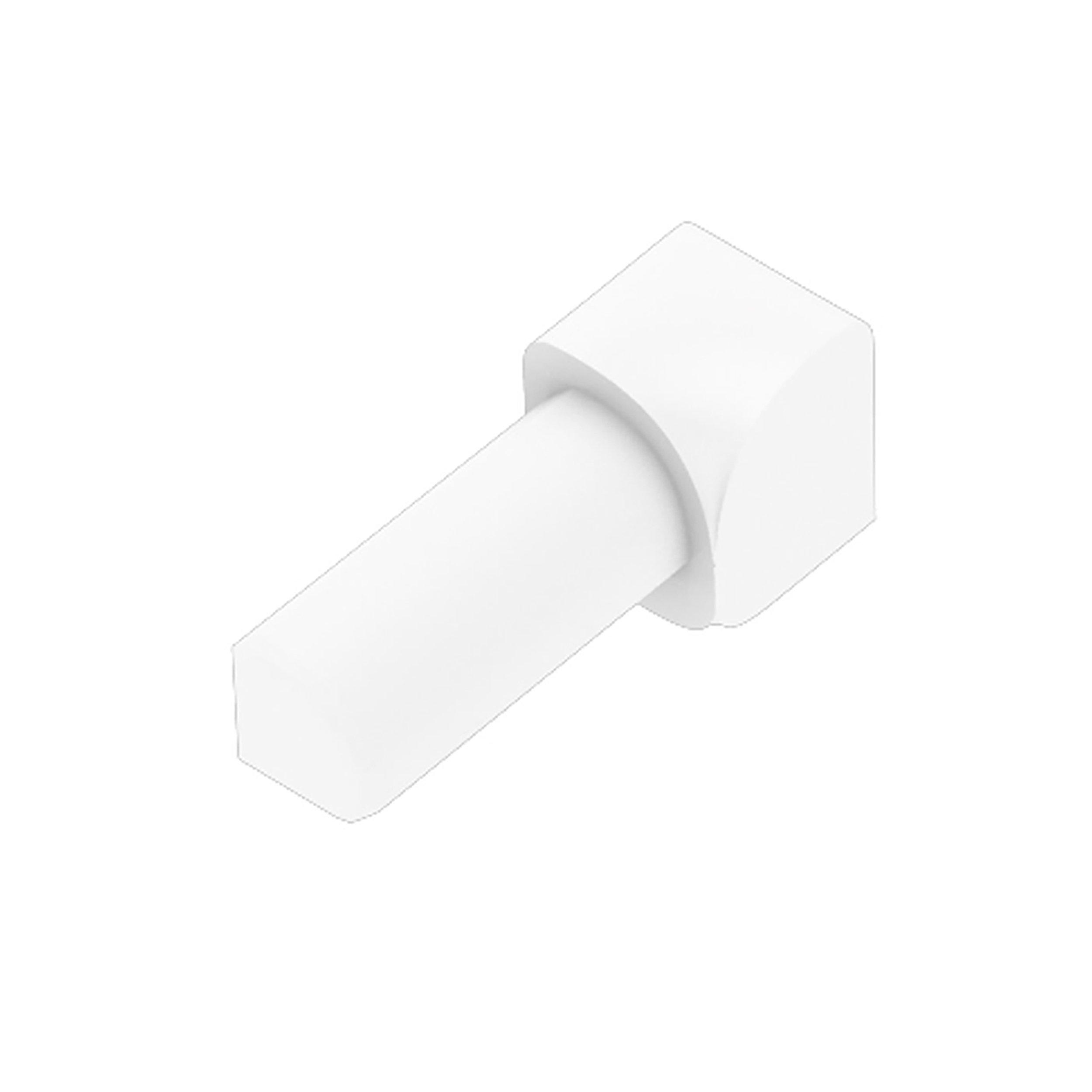 Schluter Rondec In Corner 3/8in. PVC Bright White