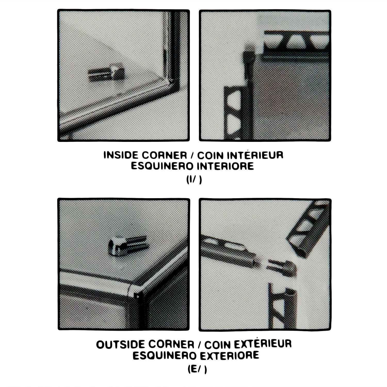 Schluter Rondec In Corner 3/8in. Aluminum Satin