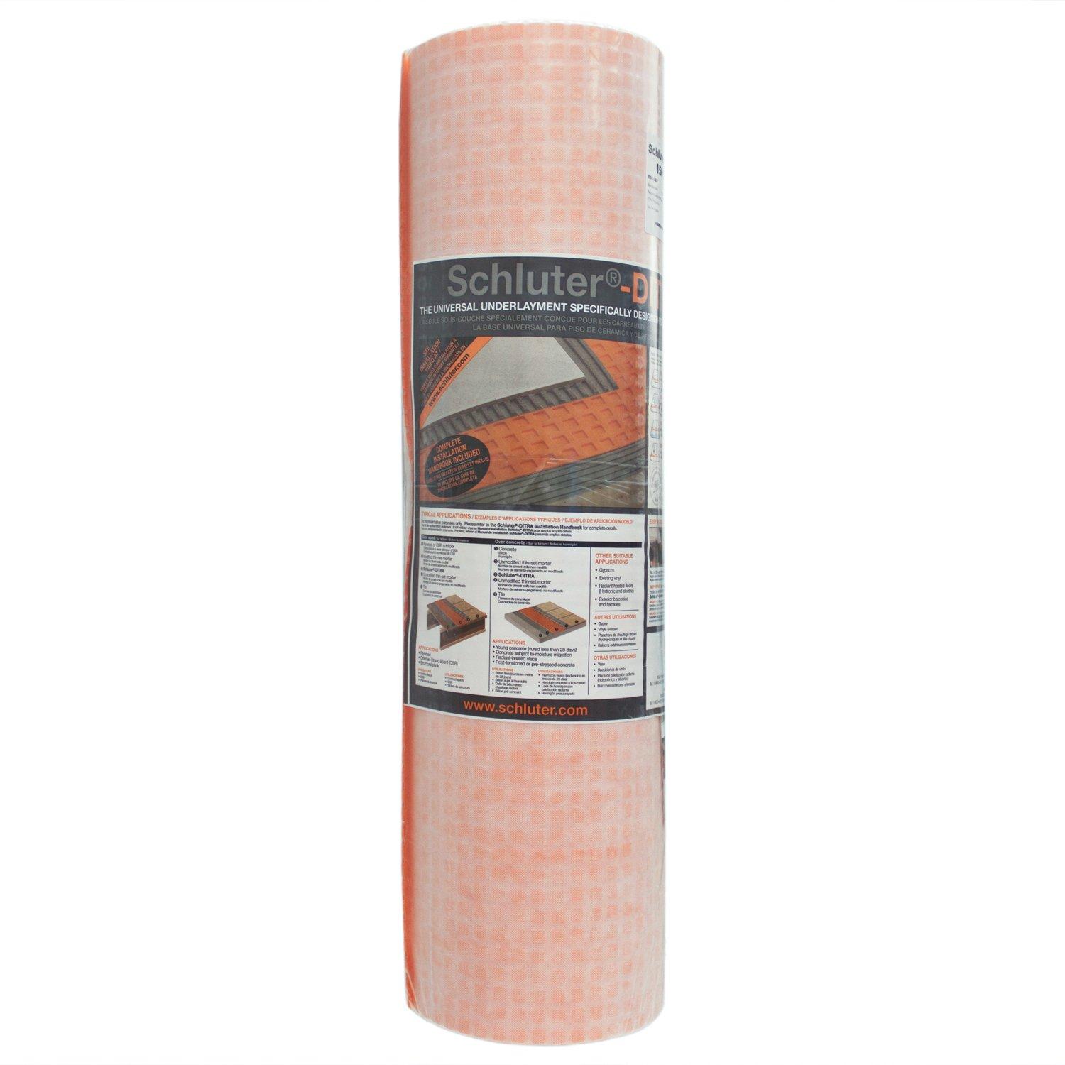 Schluter Ditra Uncoupling Membrane 3ft.3in. X 45ft.9in.