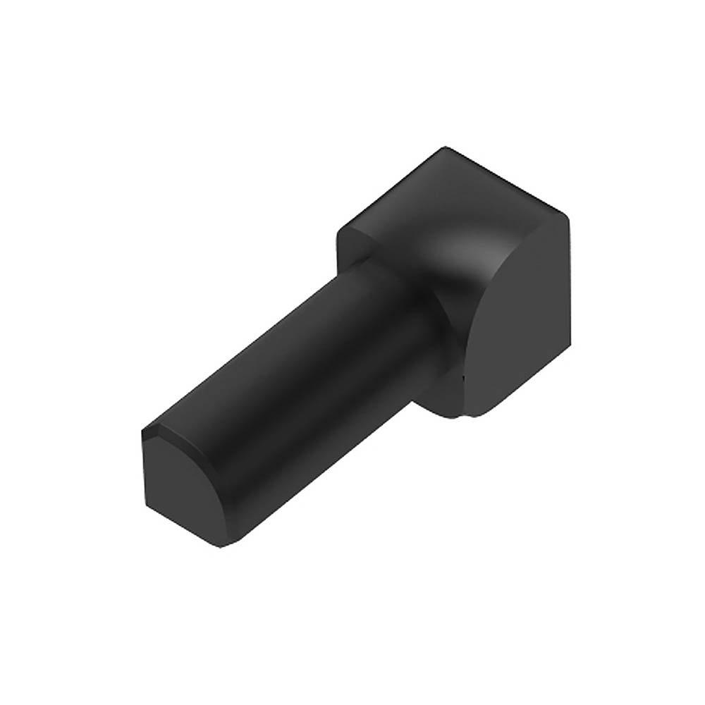 Schluter Rondec In Corner 1/4in. PVC Black