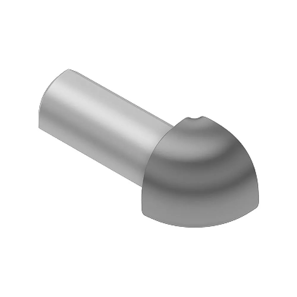 Schluter Rondec Out Corner 1/2in. Aluminum Gray