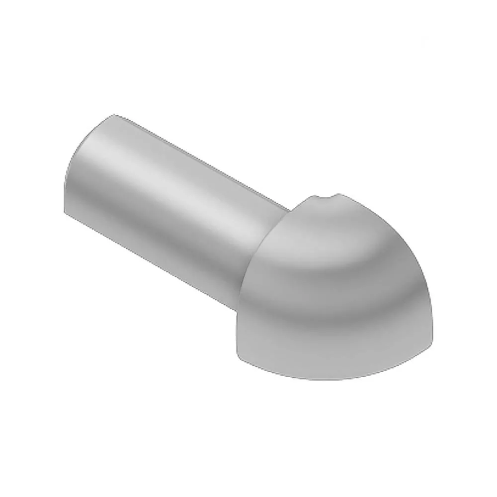 Schluter Rondec Out Corner 1/2in. Aluminum Light Gray