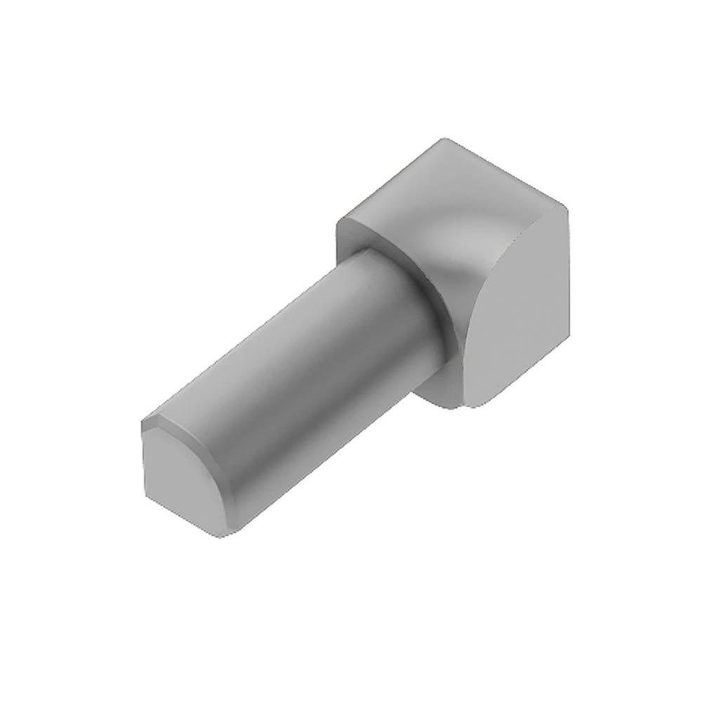 Schluter Rondec In Corner 1/4in. Aluminum Classic Gray