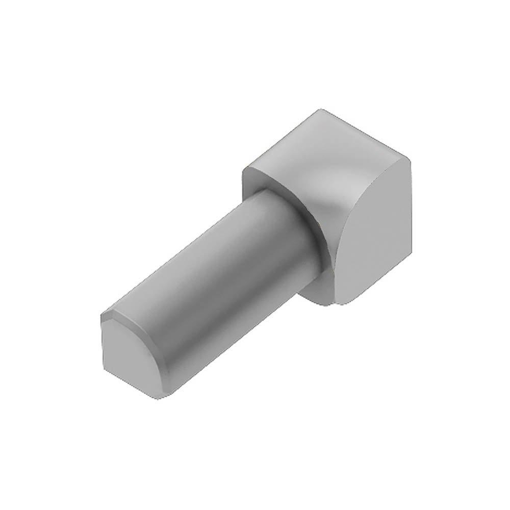 Schluter Rondec In Corner 3/8in. Aluminum Light Gray
