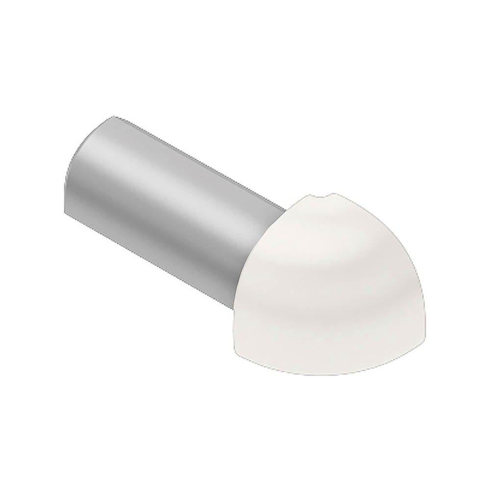 Schluter Rondec Out Corner 1/4in. Aluminum White