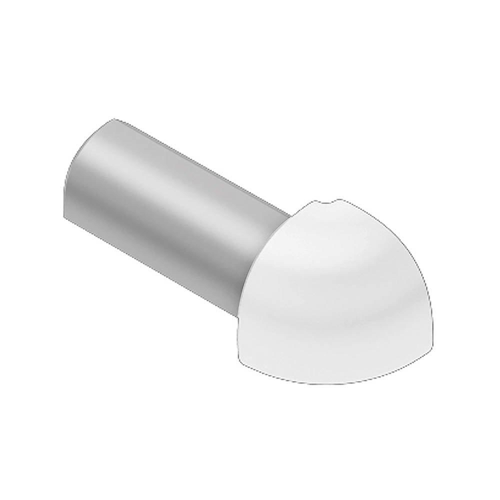 Schluter Rondec Out Corner 5/16in. Aluminum Bright White