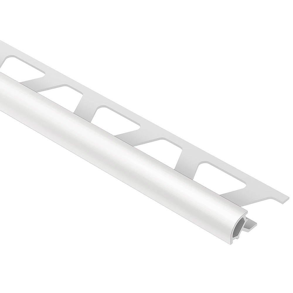 Schluter Rondec Bullnose Trim 5/16in. PVC Light Gray