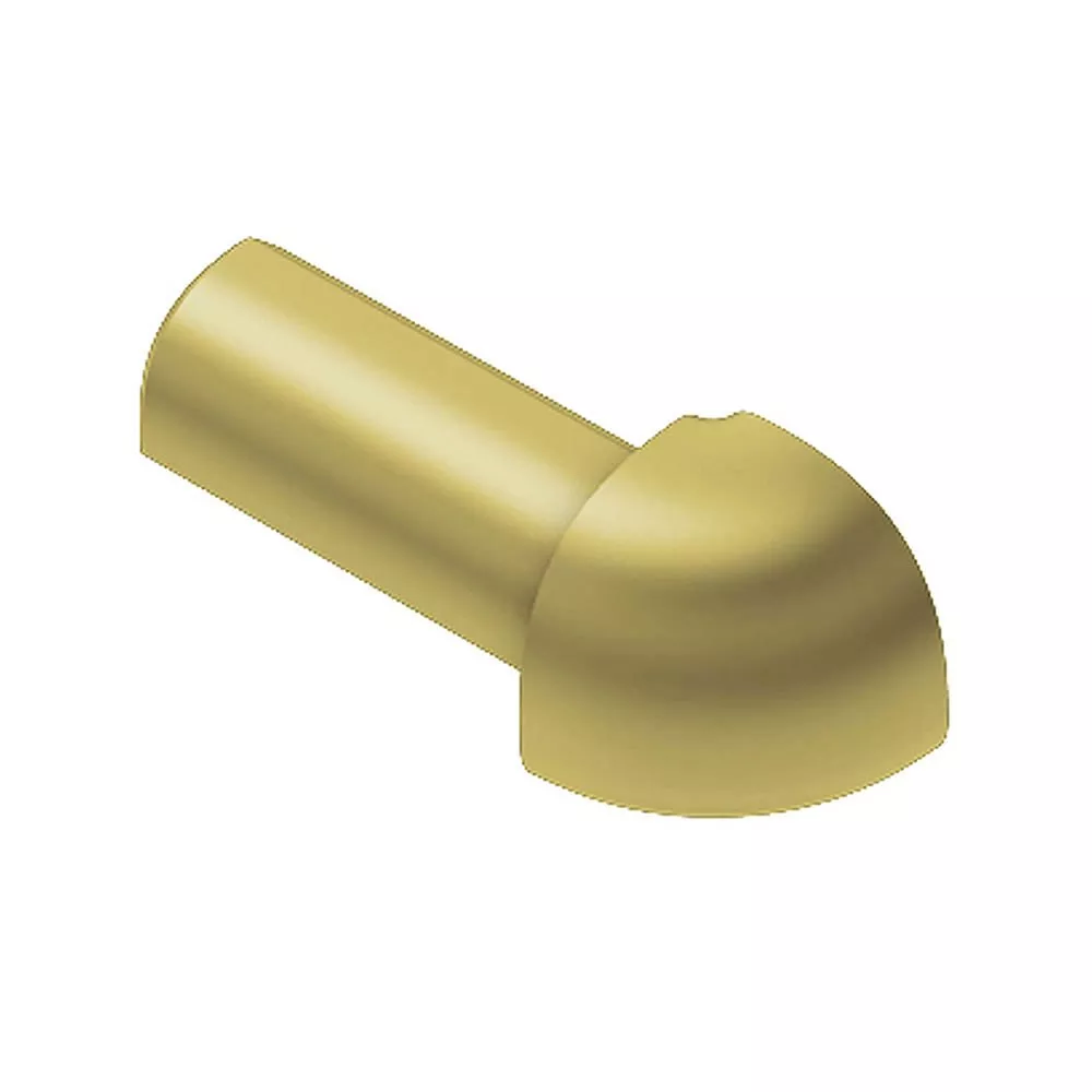 Schluter Rondec Out Corner 3/8in. Aluminum Satin Brass