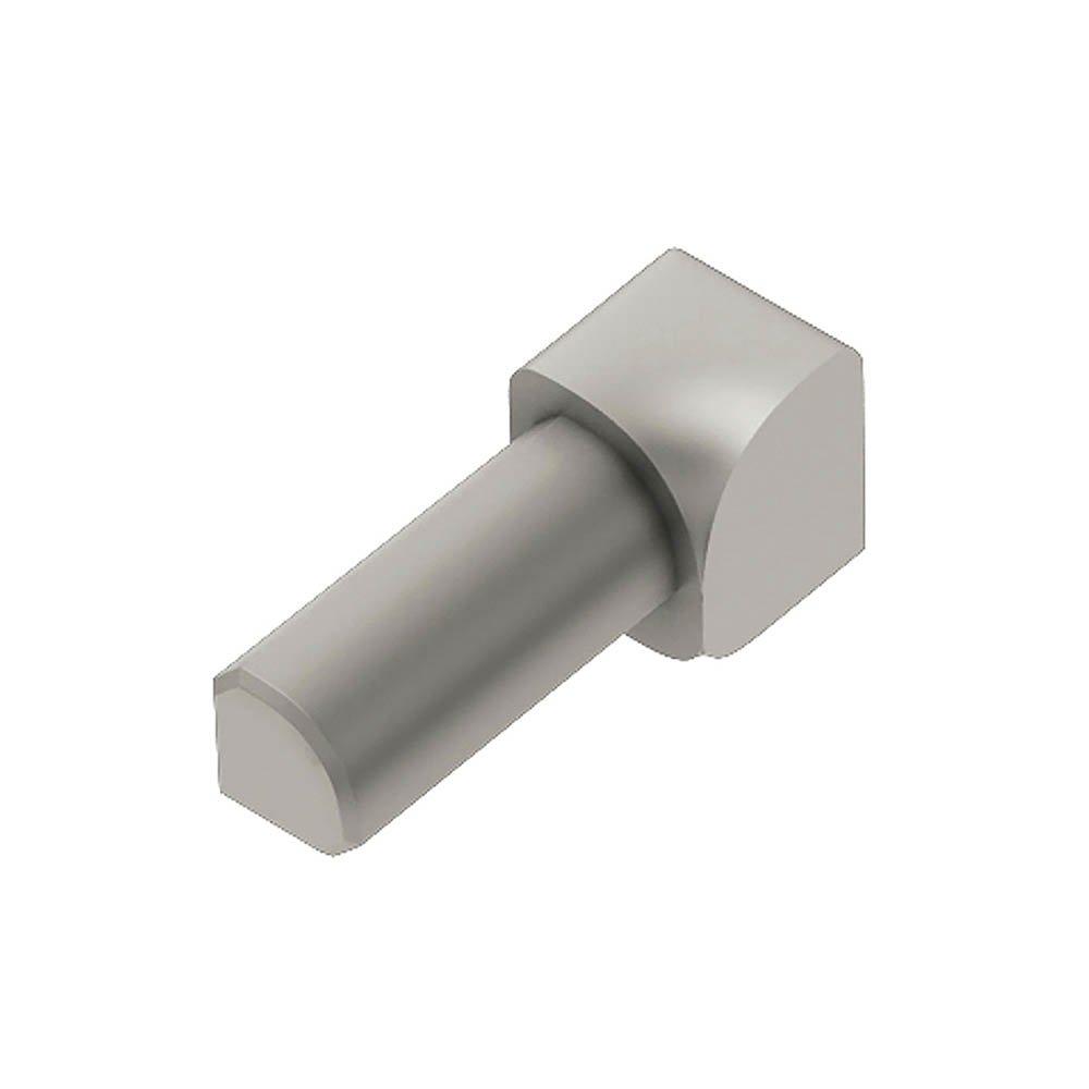 Schluter Rondec In Corner 1/4in. Aluminum Satin Nickel