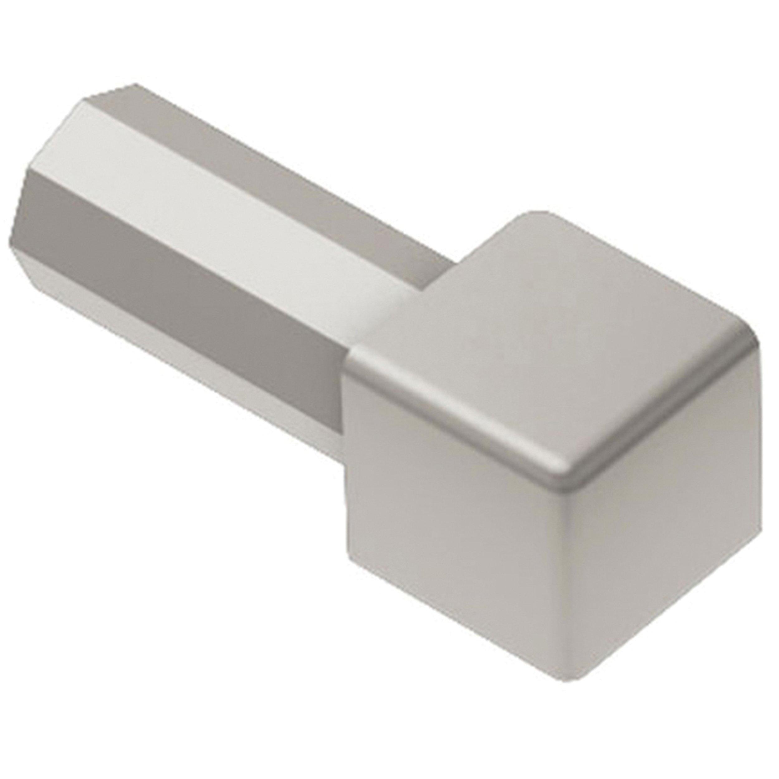 Schluter Quadec In/Out Corner 5/16in. Aluminum Satin Nickel
