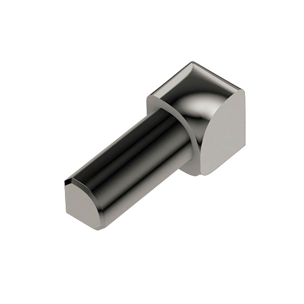 Schluter Rondec In Corner 1/4in. Aluminum Polish Nickel