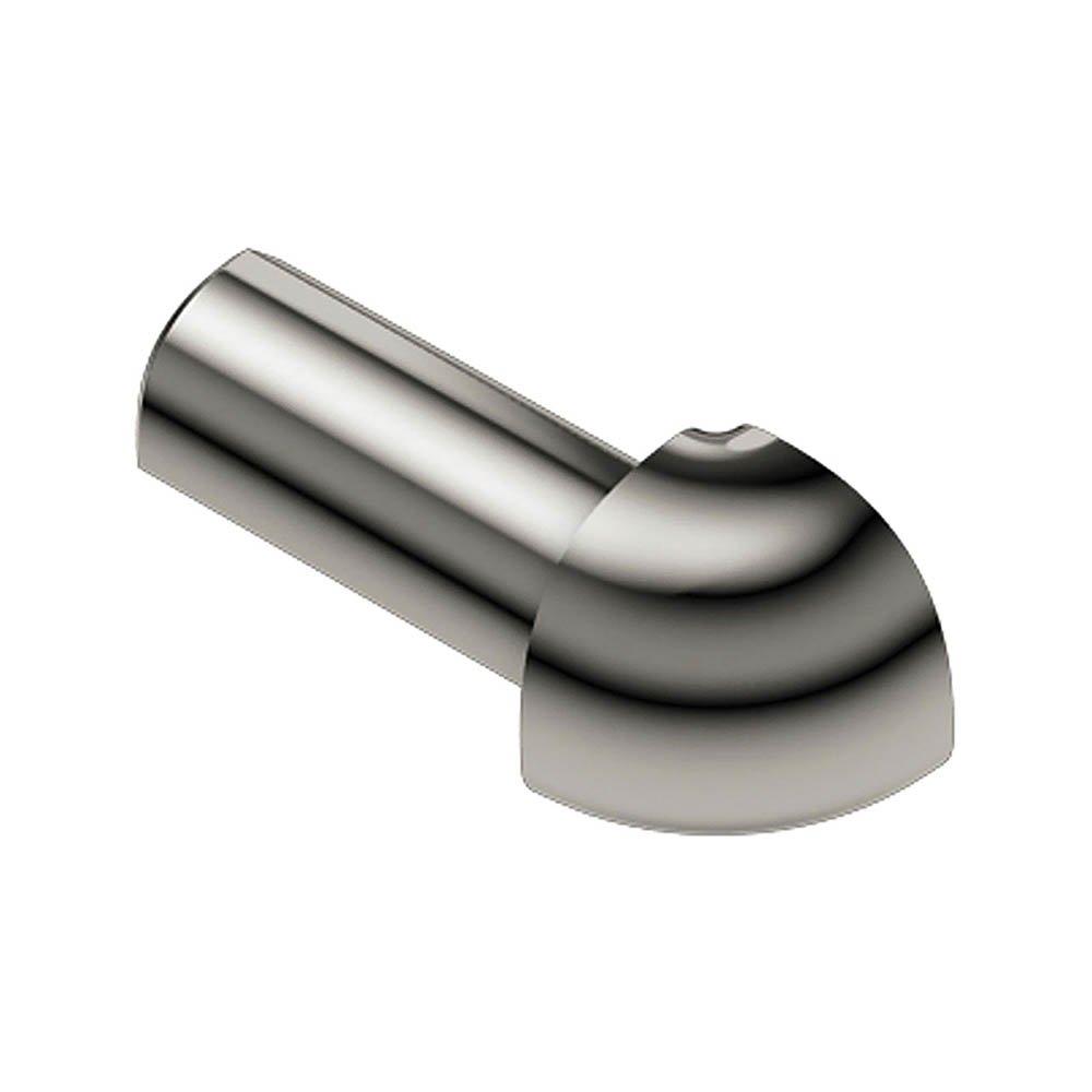 Schluter Rondec Out Corner 1/4in. Aluminum Polish Nickel