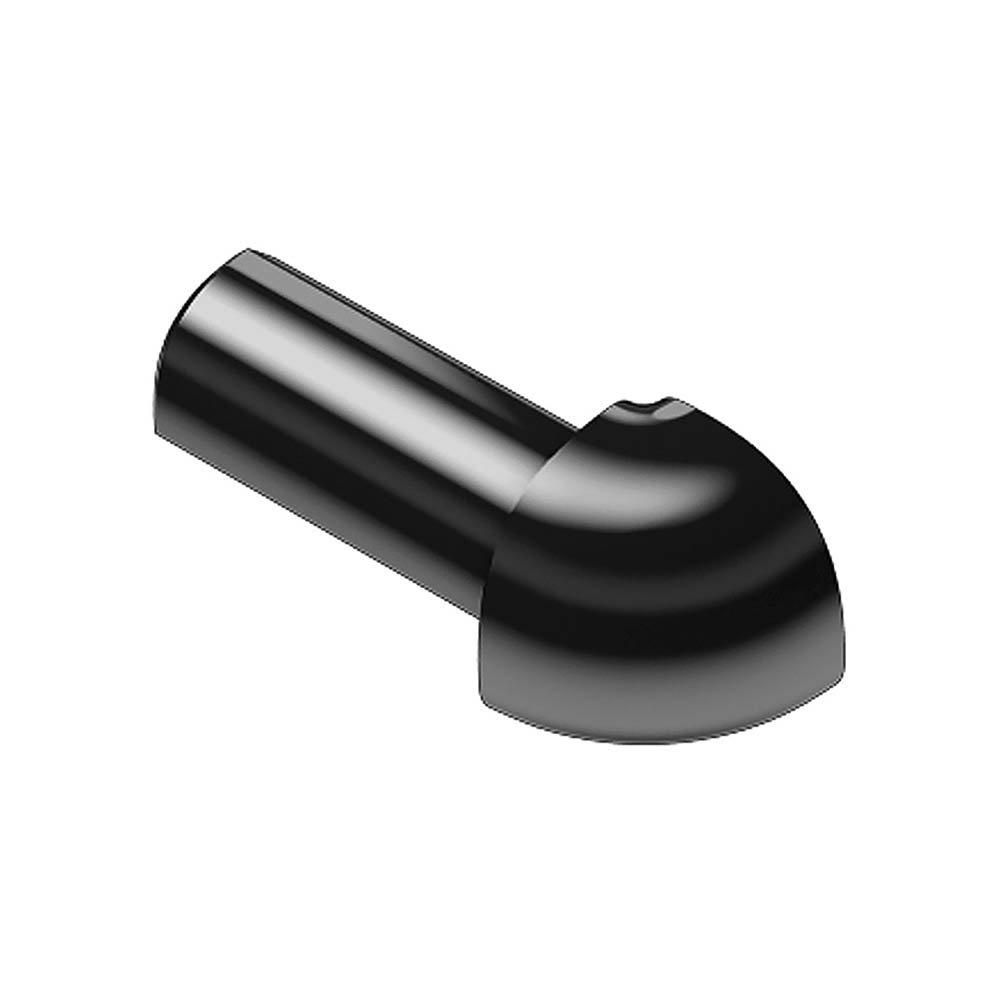 Schluter Rondec Out Corner 5/16in. Aluminum Bright Black