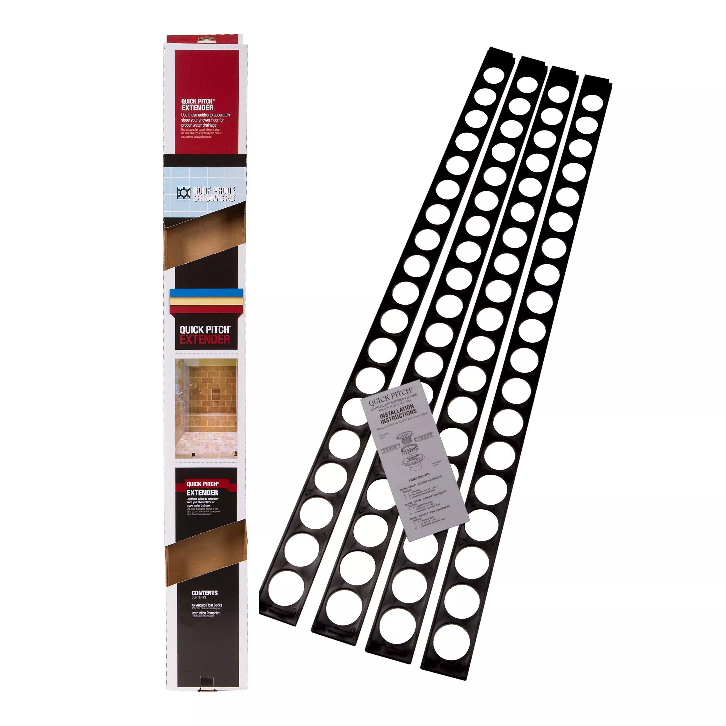 Goof Proof Showers Quick Pitch Extended Float Sticks Floor and Decor