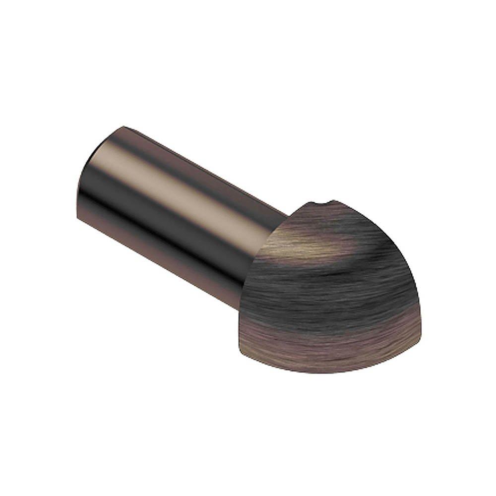 Schluter Rondec Out Corner 1/4in. Aluminum Antq Bronze