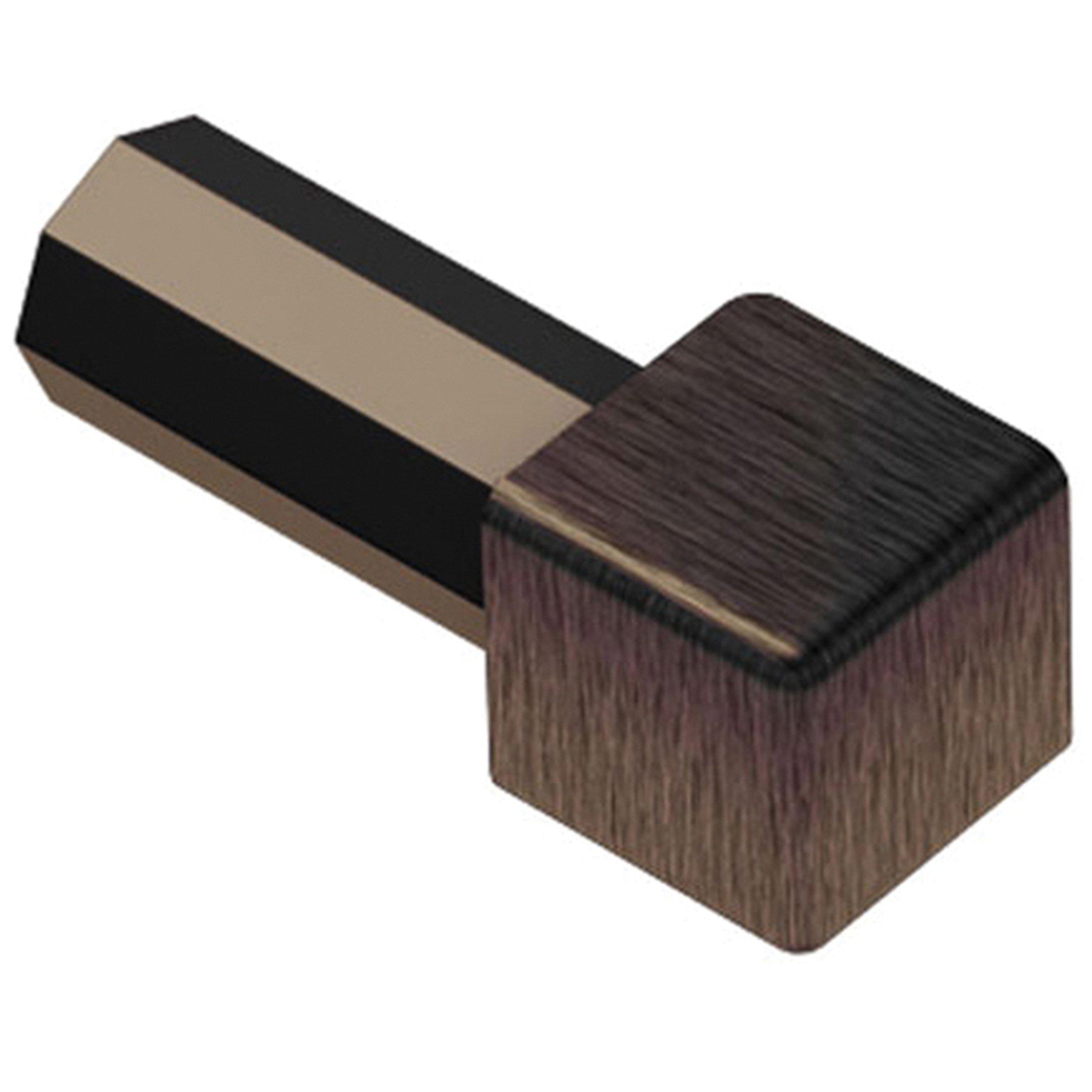 Schluter Quadec In/Out Corner 5/16in. Aluminum Antique Bronze