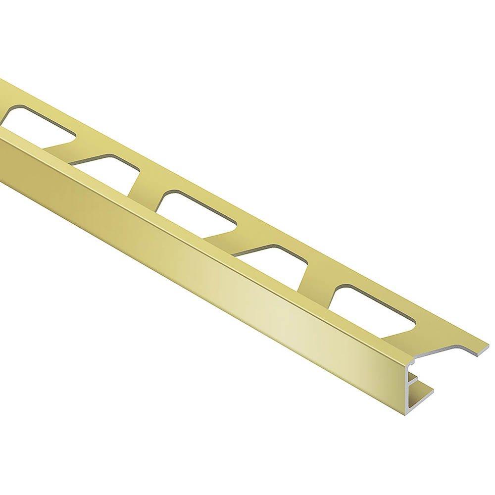 Schluter Schiene Edge Trim 1/4in. Aluminum Satin Brass