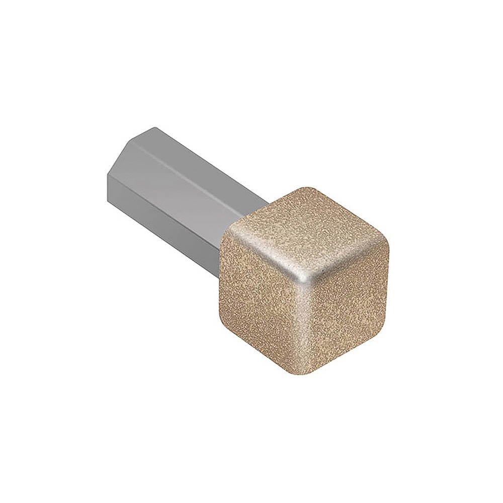 Schluter Quadec In/Out Corner 3/8in. Aluminum Beige
