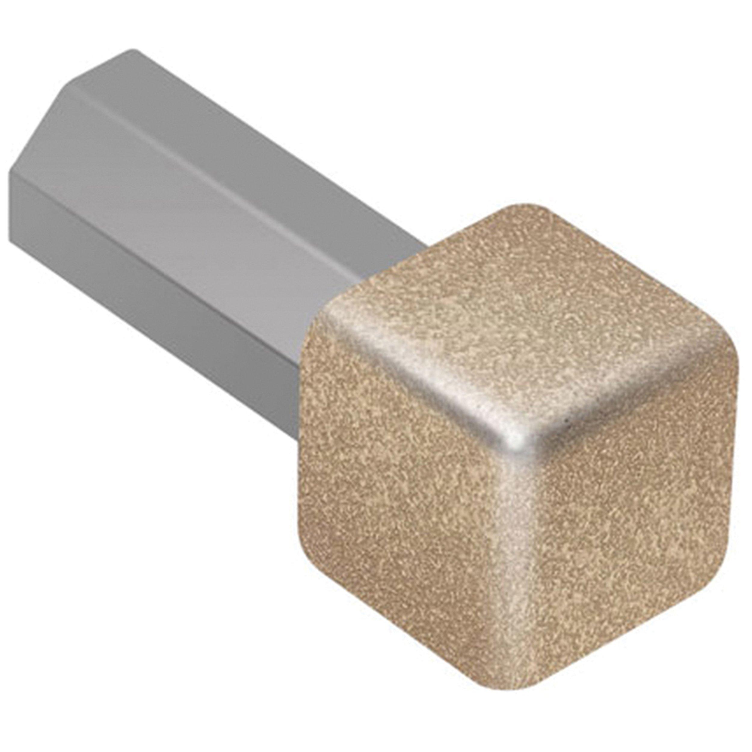 Schluter Quadec In/Out Corner 1/2in. Aluminum Beige