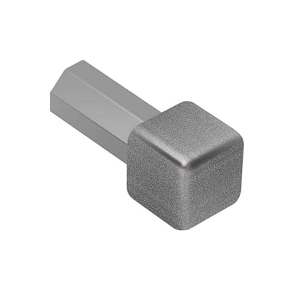 Schluter Quadec In/Out Corner 3/8in. Aluminum Pewter