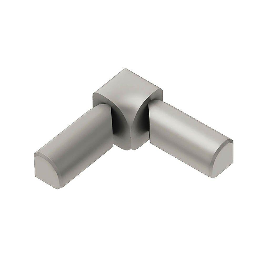 Schluter Rondec 2-Leg In Corner 1/2in. Aluminum Satin Nickel