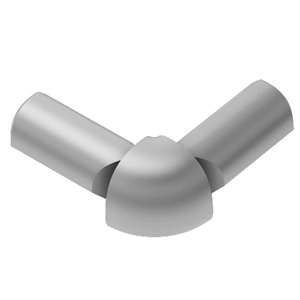 Schluter Rondec 2-Leg Out Corner 3/8in. Aluminum Satin