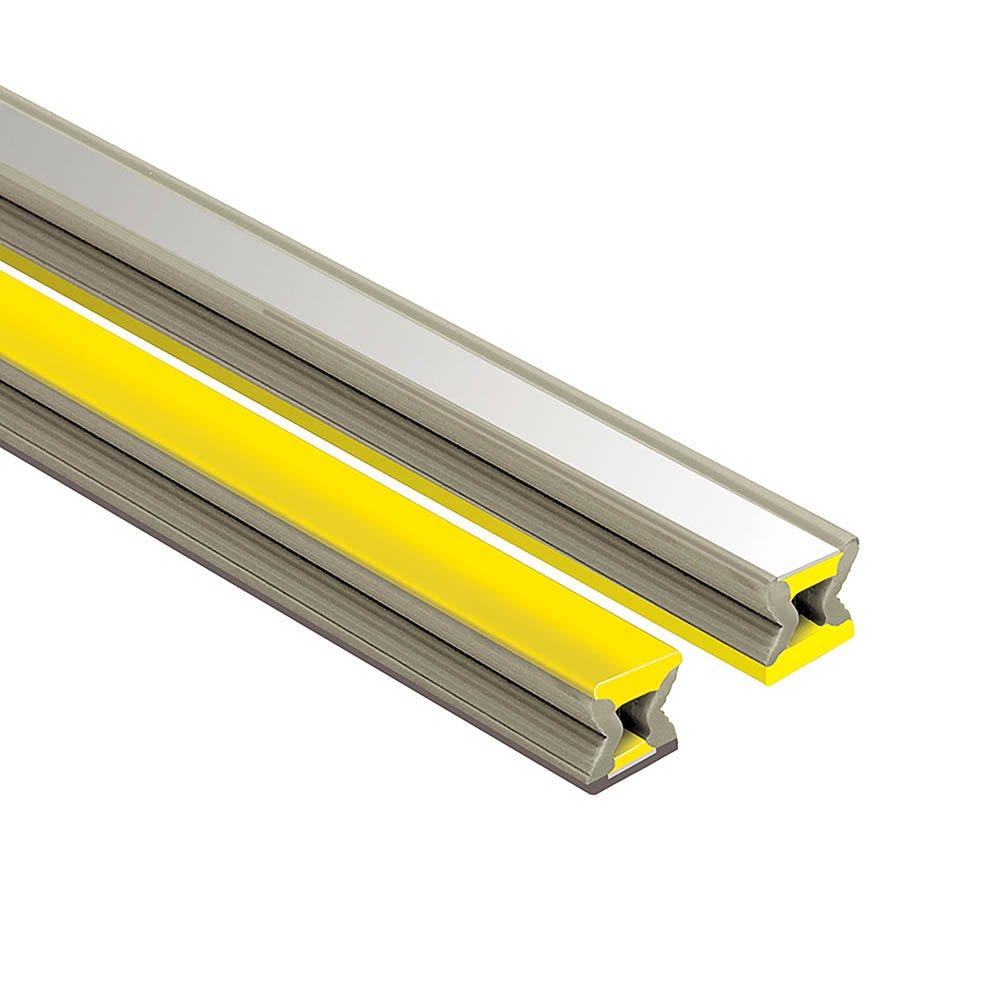 Schluter Dilex-Ez 9/32in. Deco Joint 1/4in. PVC Chrome/Yellow