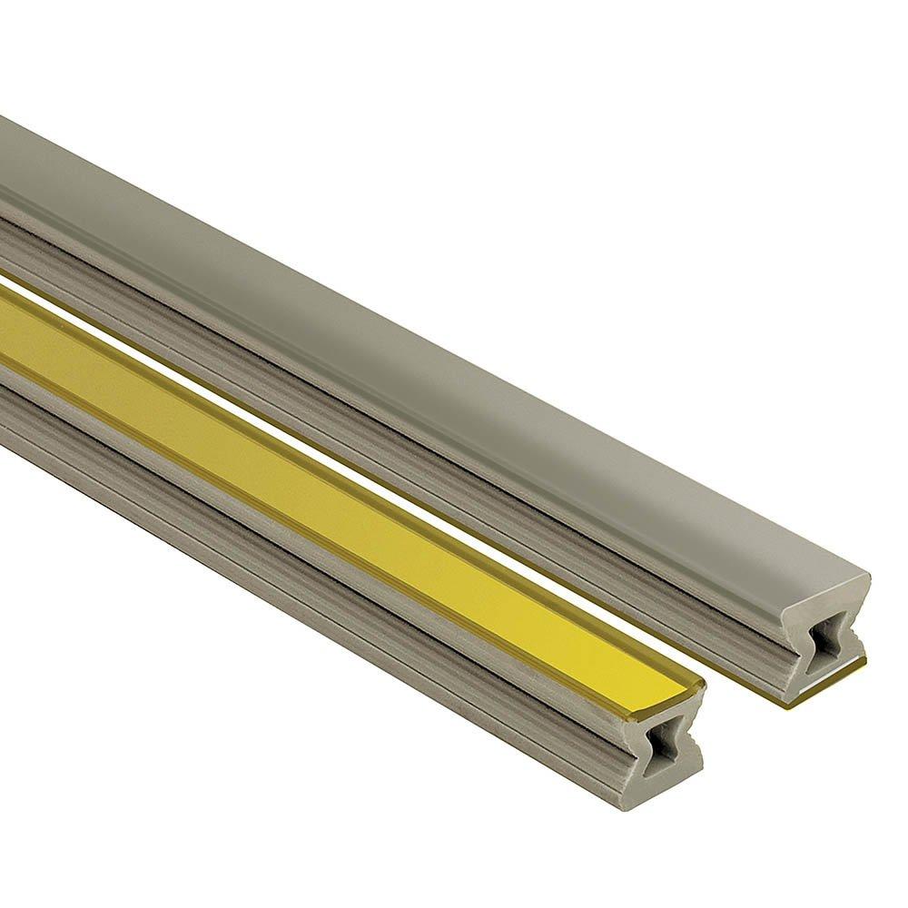 Schluter Dilex-Ez 9/32in. Deco Joint 1/4in. PVC Brass/Grey