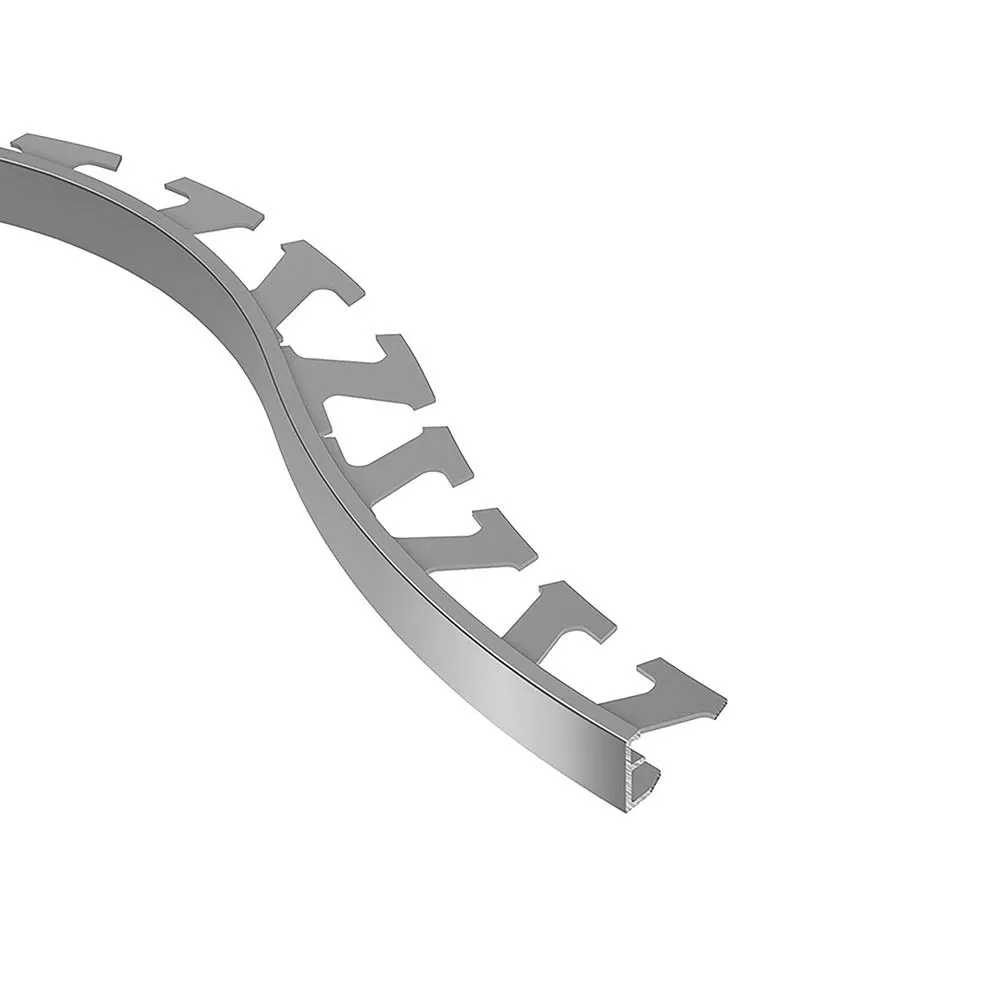 Schluter Schiene-Radius Edge Trim 1/4in. Aluminum
