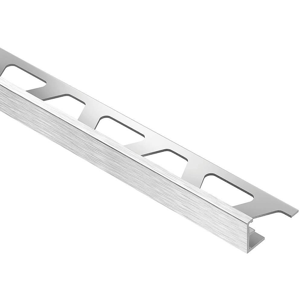 Schluter Schiene Edge Trim 1/4in. Aluminum Brushed Chrome