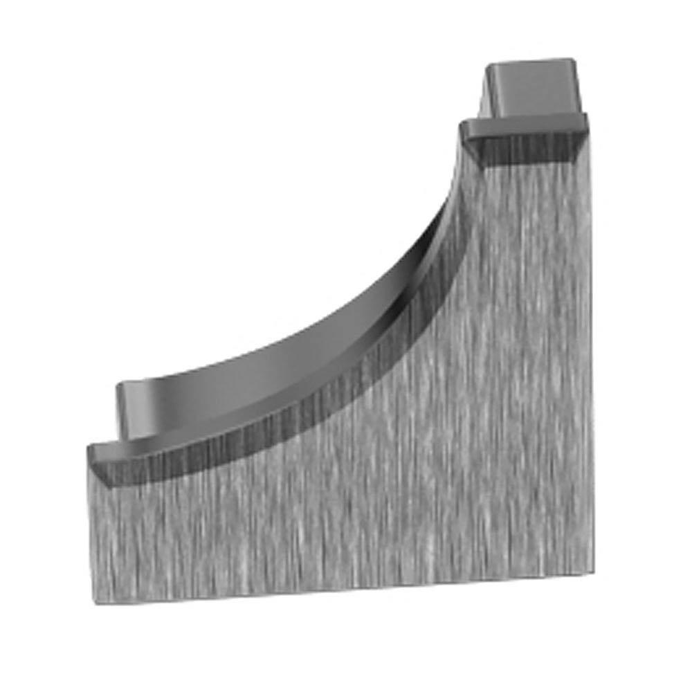 Schluter Dilex-Ahk End Cap Aluminum Brush Chrome